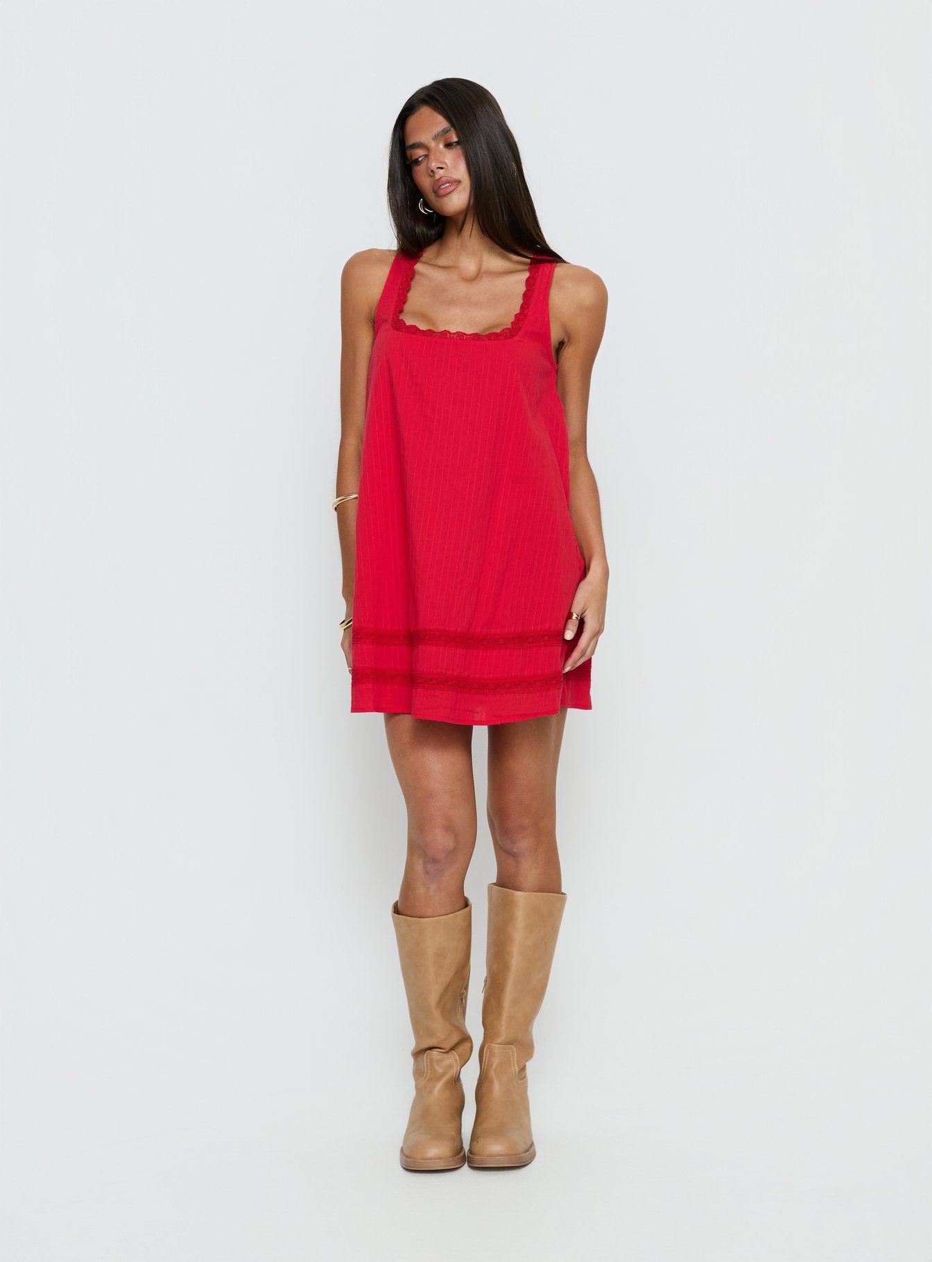 Alternative view of Alanah Mini Dress Red