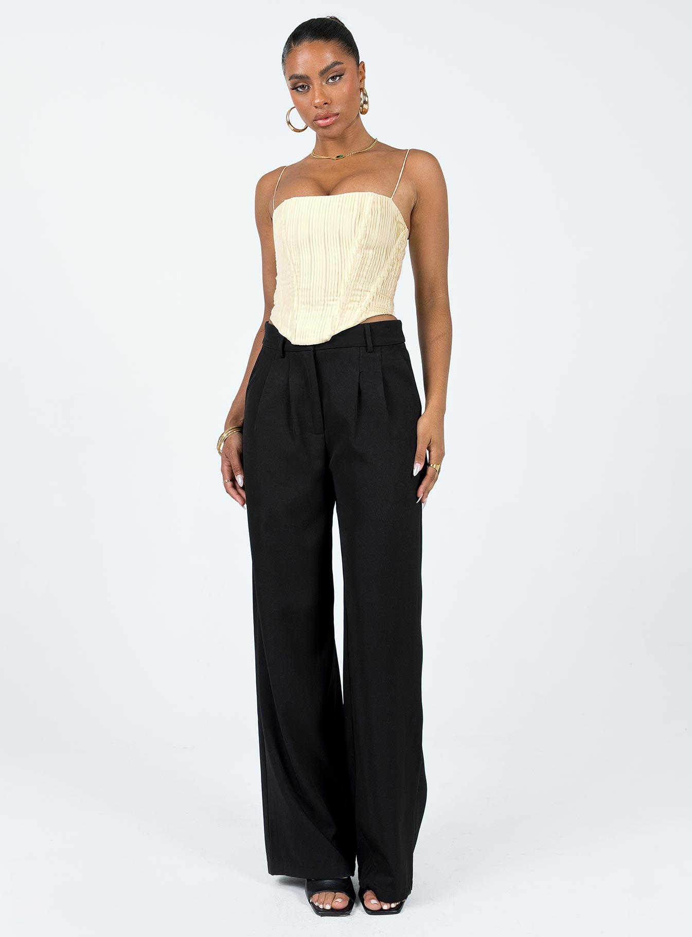 Daintree Plisse Corset Beige - Image 5