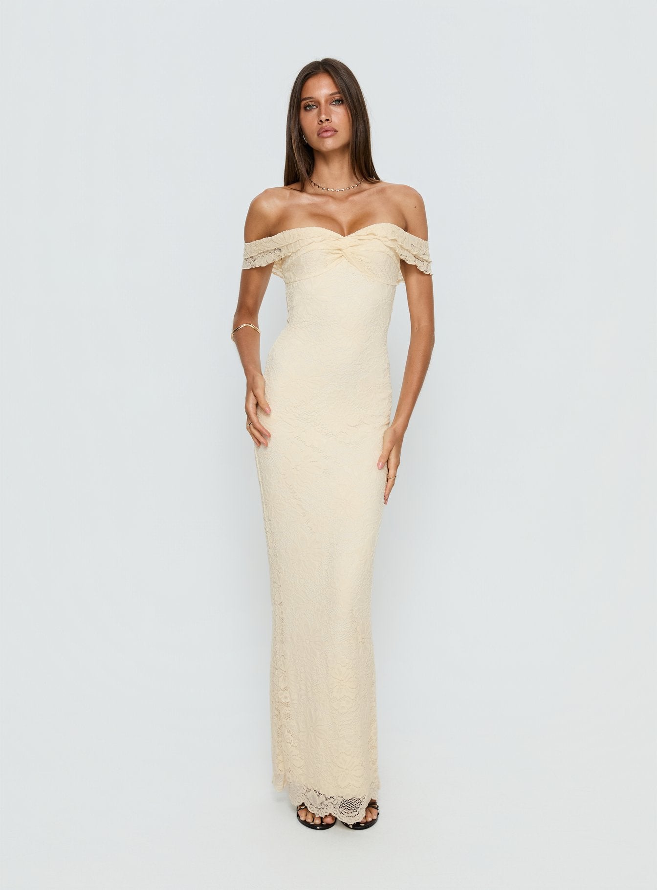 Alternative view of Anabeila Strapless Maxi Dress Lemon