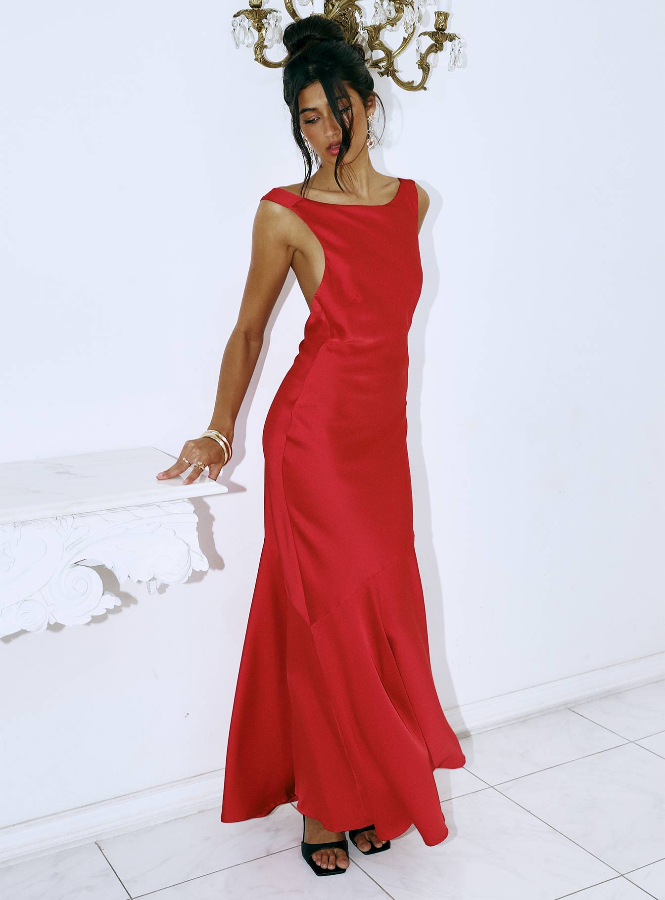 Alternative view of Forbidden Feelings Maxi Dress Red