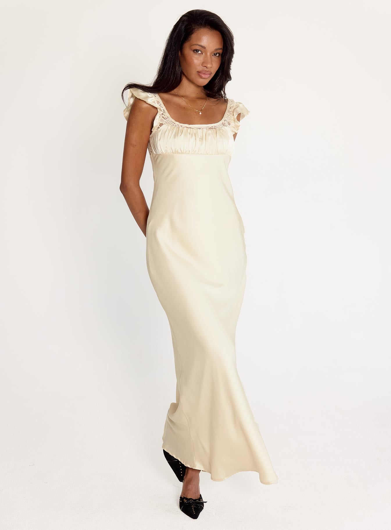 Alternative view of Adelie Maxi Dress Champagne