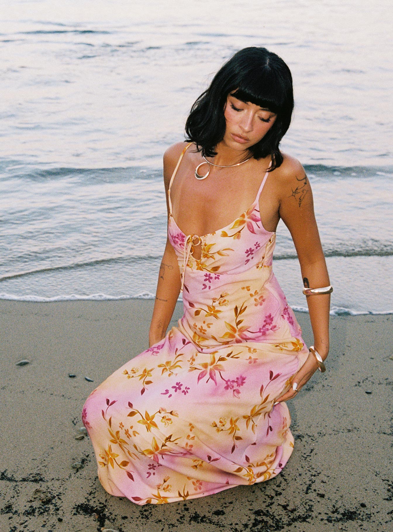 Alternative view of Lauraline Maxi Dress Pink / Floral