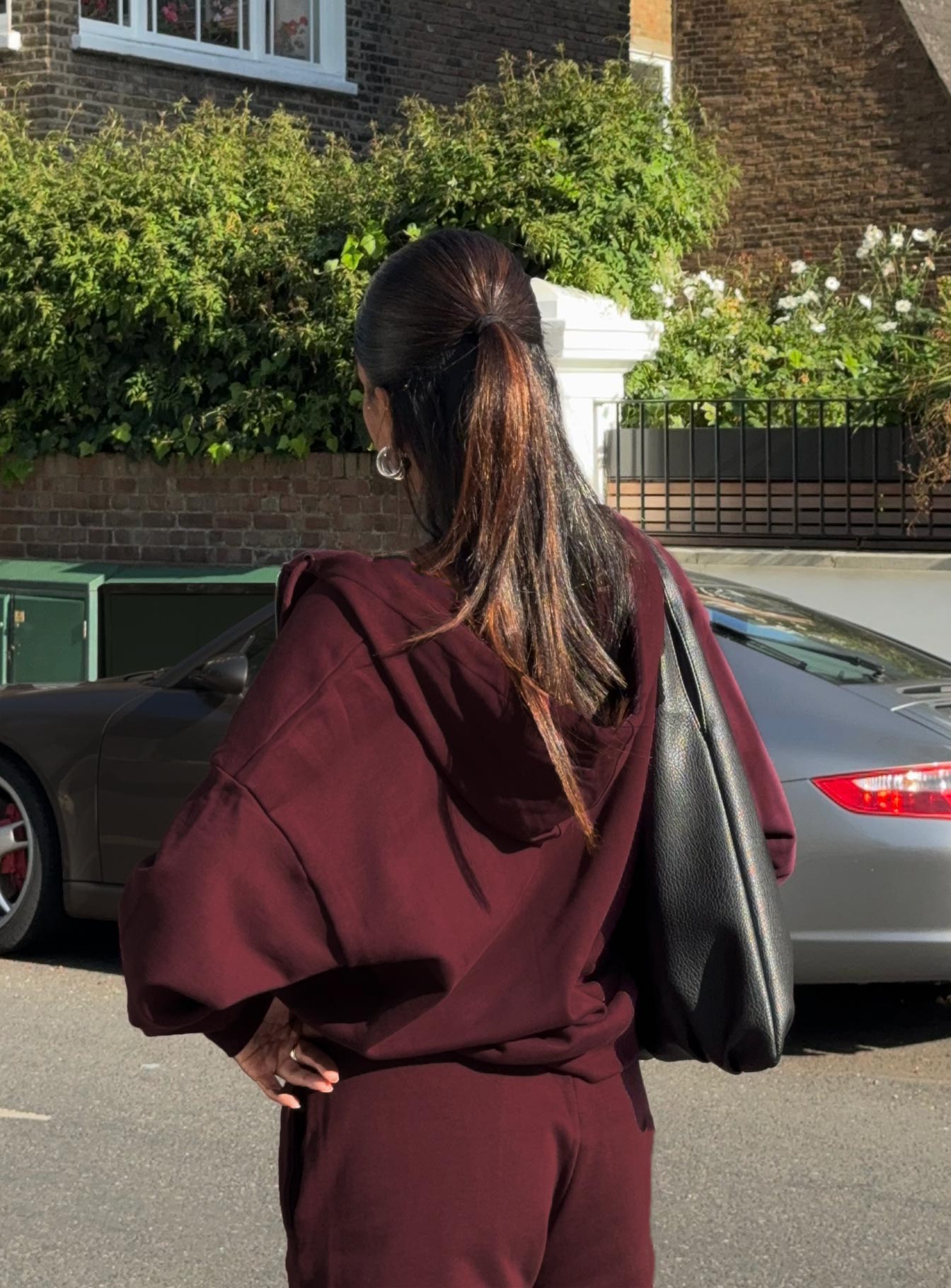 Alternative view of All Day Oversized Hoodie Wine