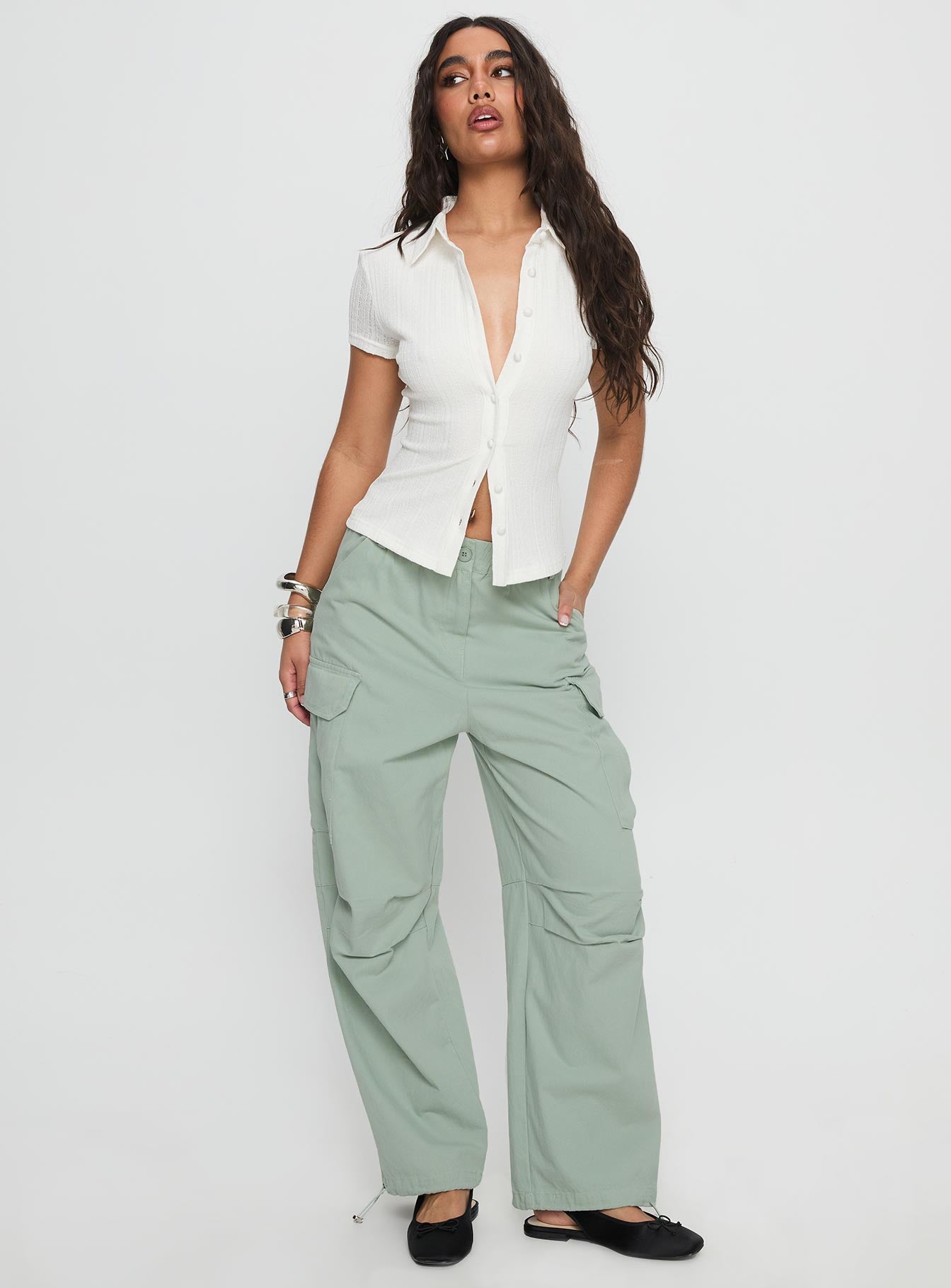 Alternative view of Elanthea Cargo Pants Green