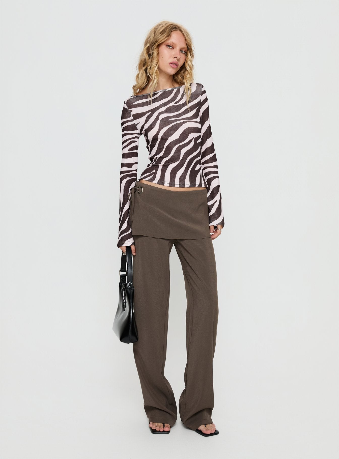 Alternative view of Casidee Long Sleeve Top Zebra