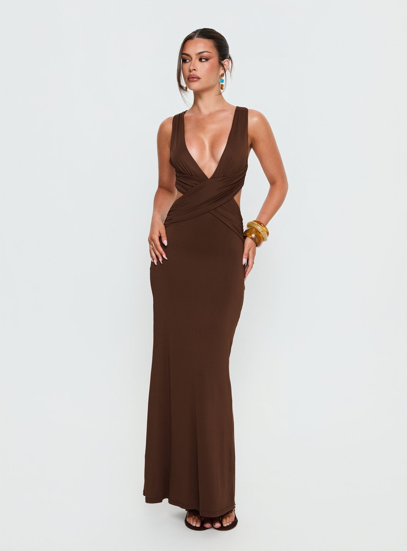 Alternative view of Bambia Maxi Dress Dark Brown