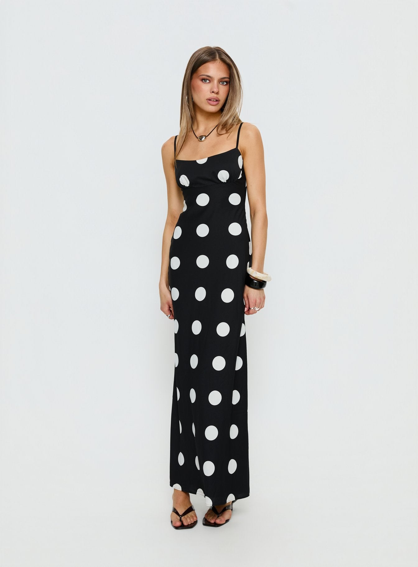 Alternative view of Avienna Maxi Dress Black Polka Dot