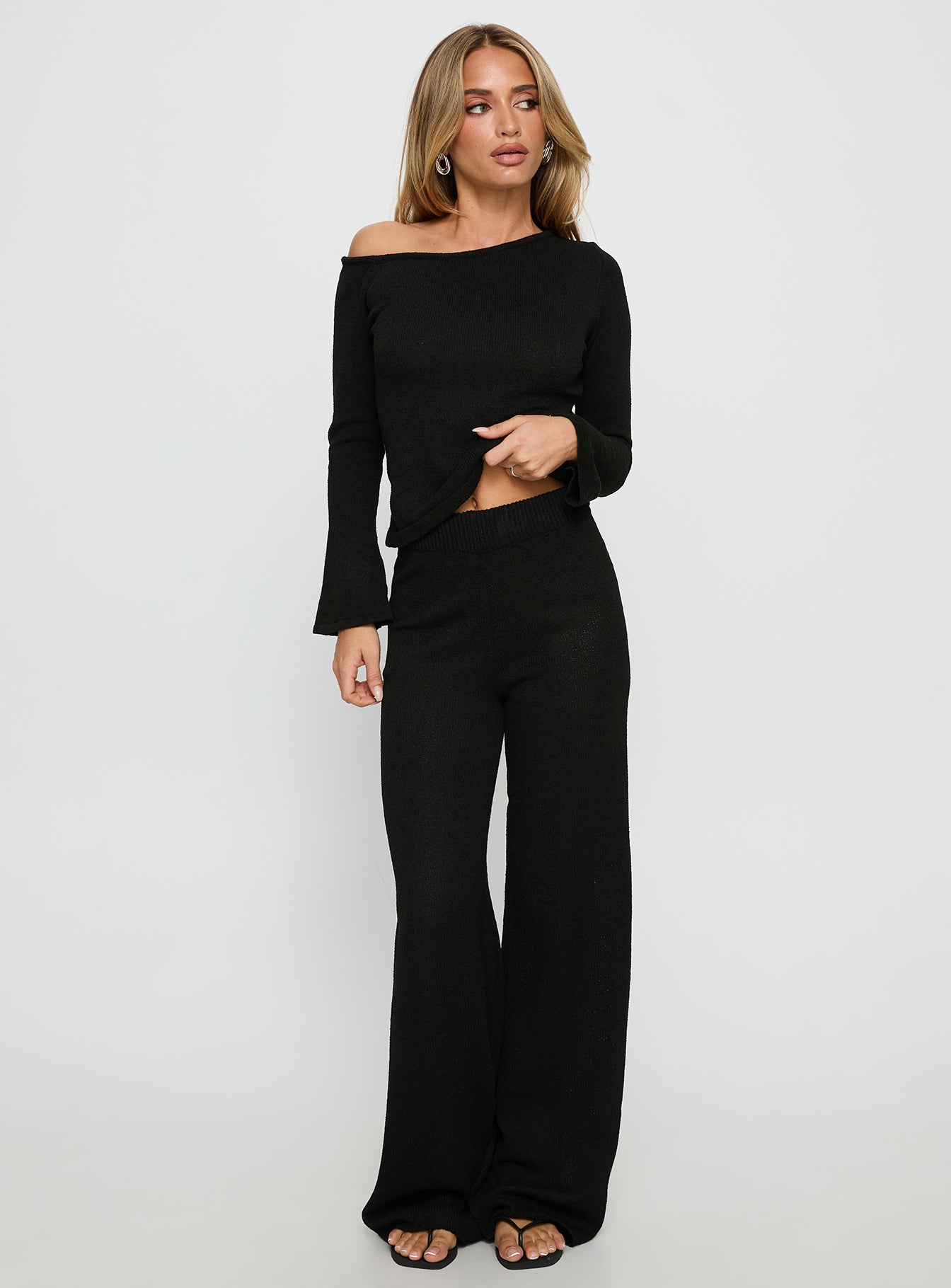 Alternative view of Jaede Knit Pants Black