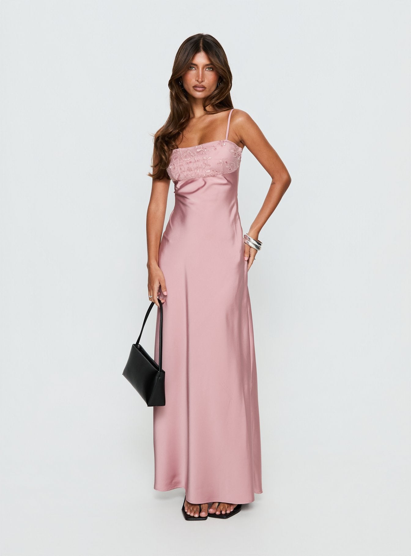 Engracia Sequin Maxi Dress Pink - Image 3