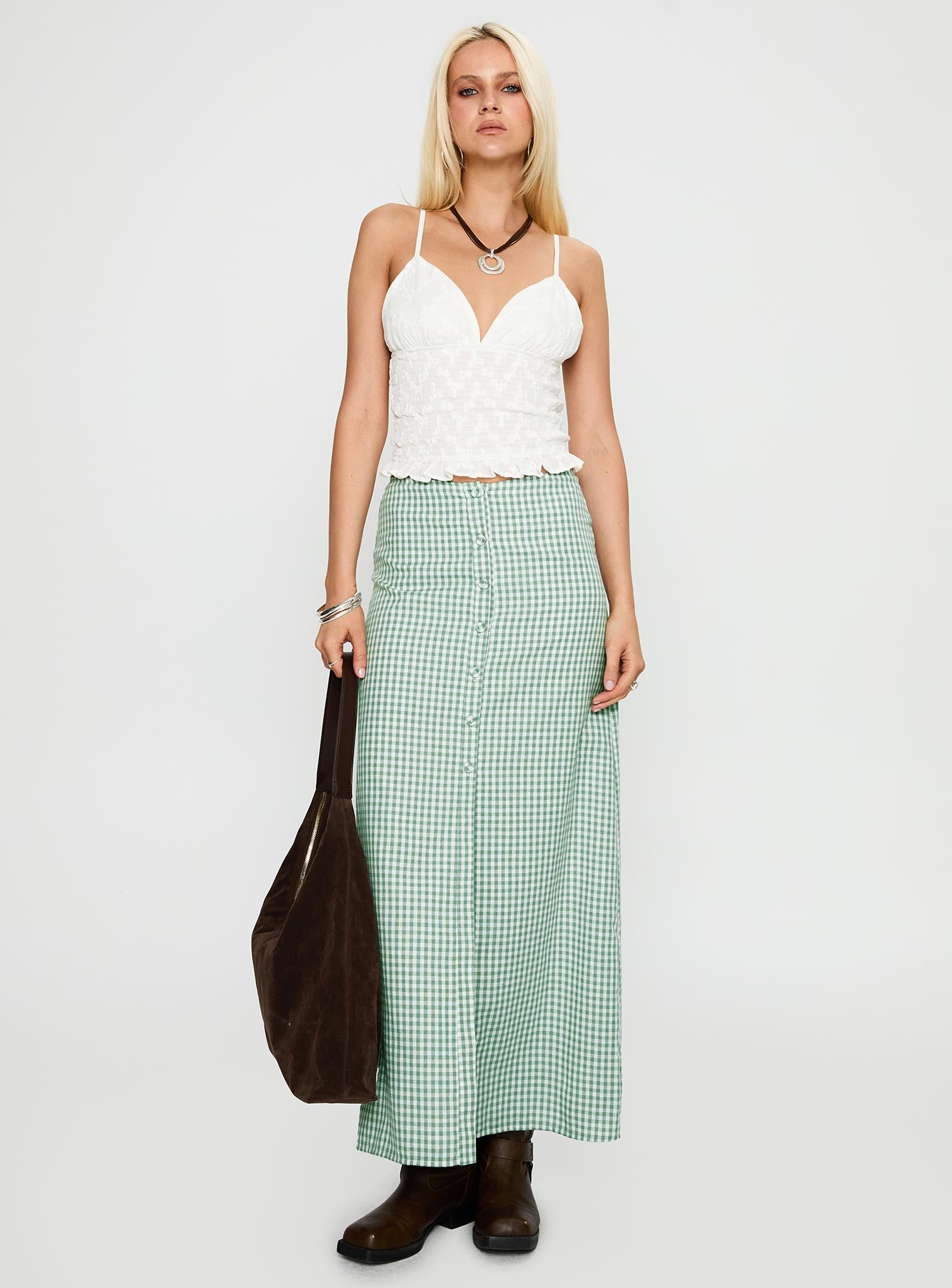 Clued In Frill Detail Top White - Image 3