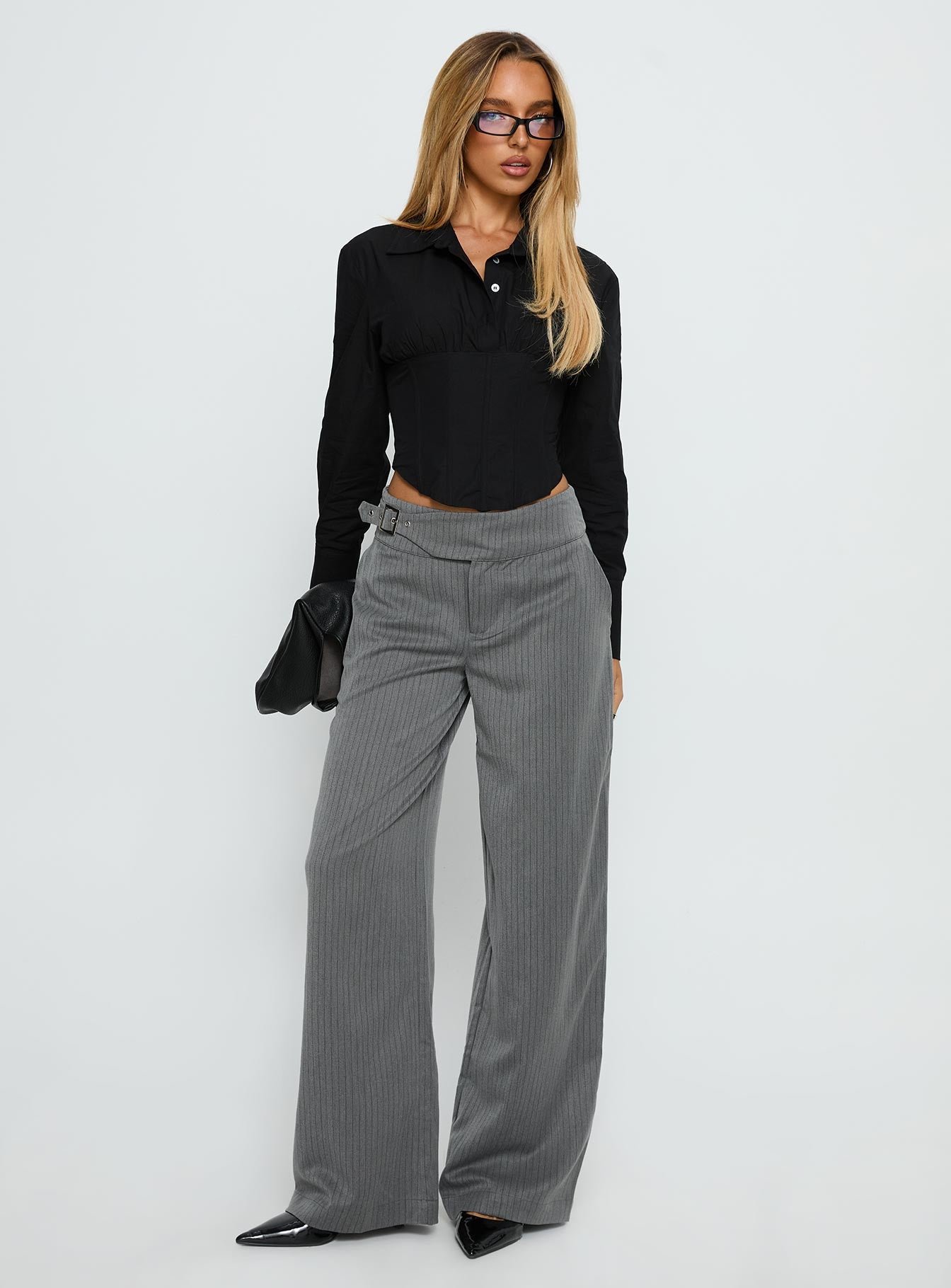 Darvell Corset Shirt Black - Image 3