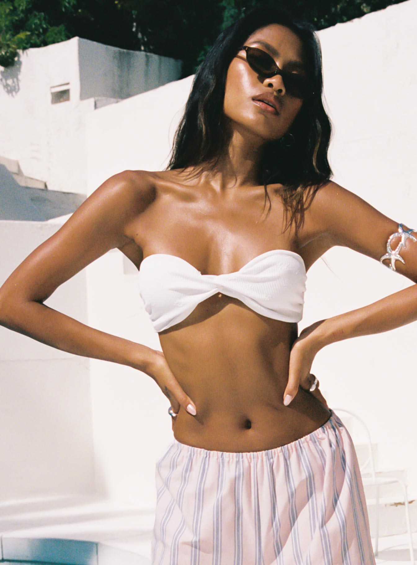 Keep Your Cool Strapless Bikini Top White - Image 7