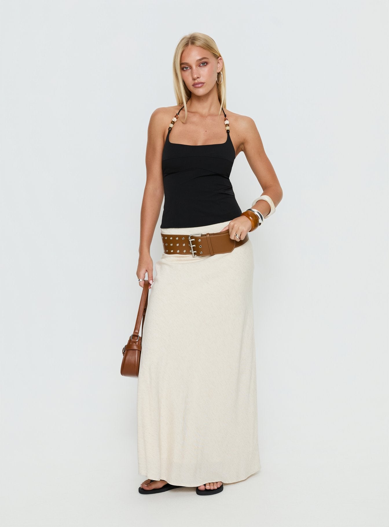Cherise Bead Detail Top Black - Image 3