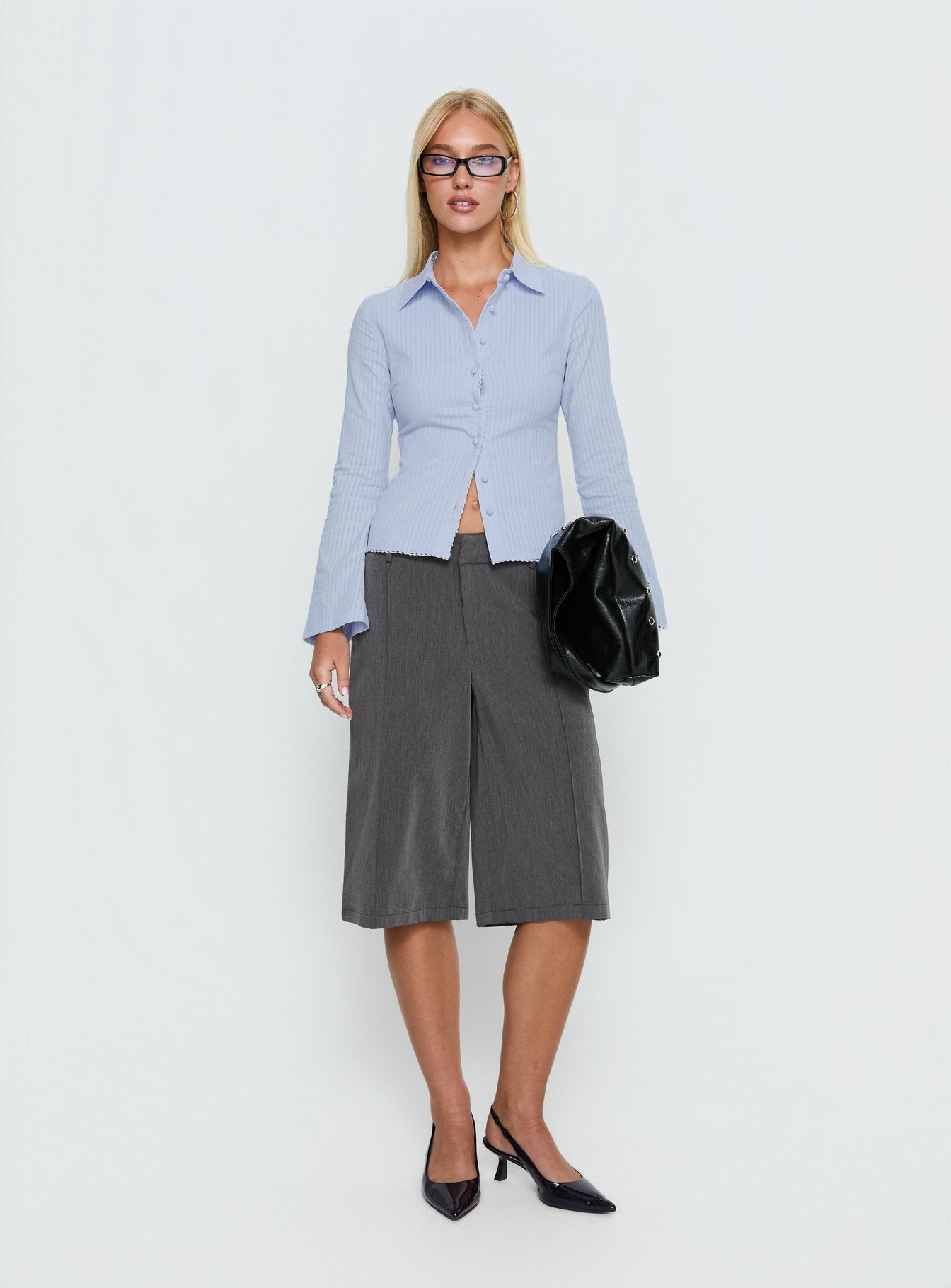 Alternative view of Emersonne Button Up Top Blue