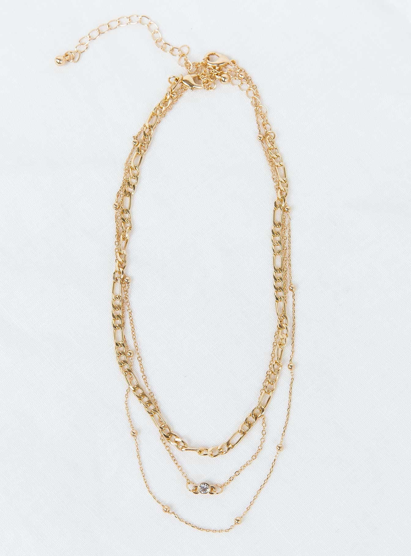 Alternative view of Elkie Dainty Necklace Set Gold