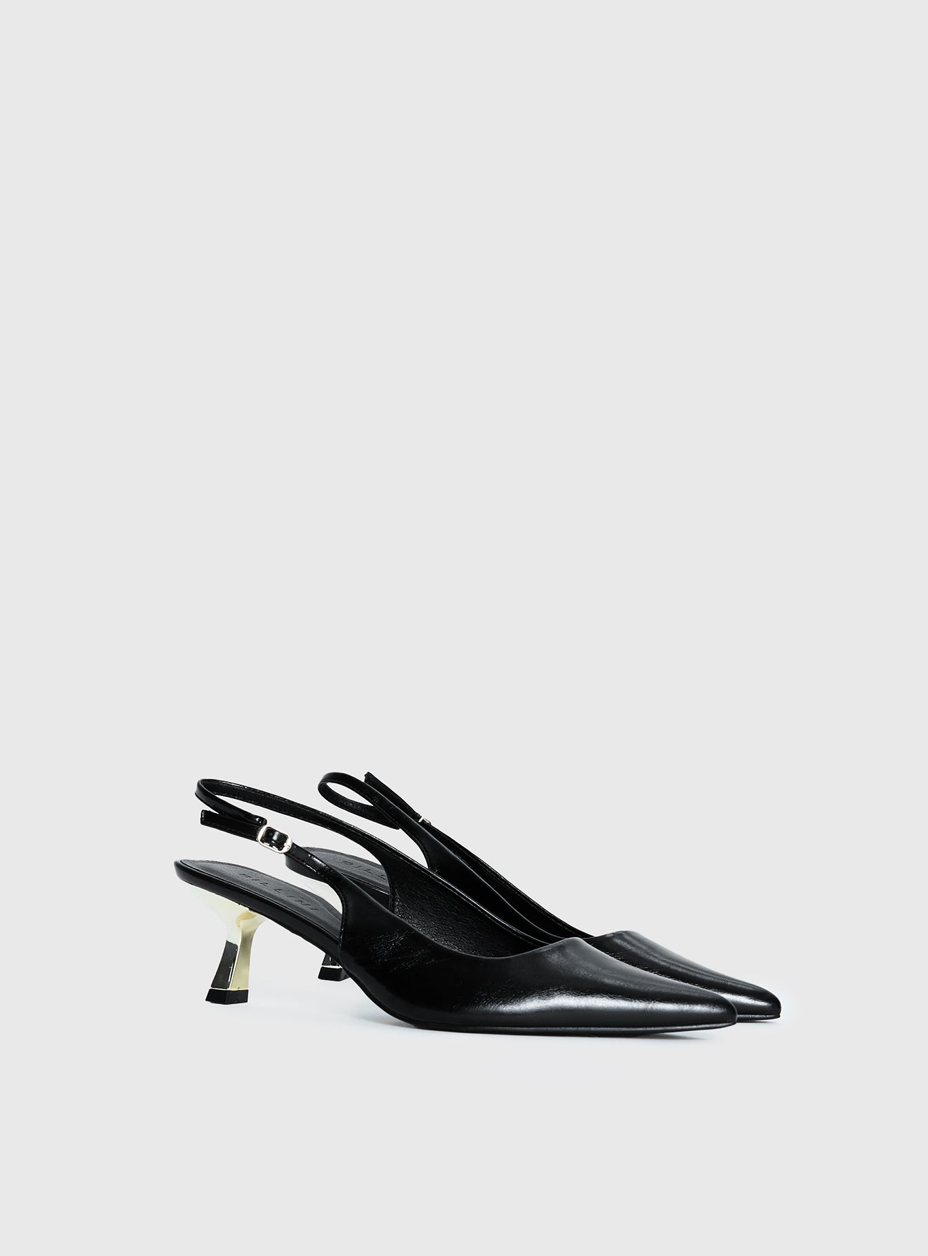 Alternative view of Billini Anaya Pointed Toe Heels Black / Gold