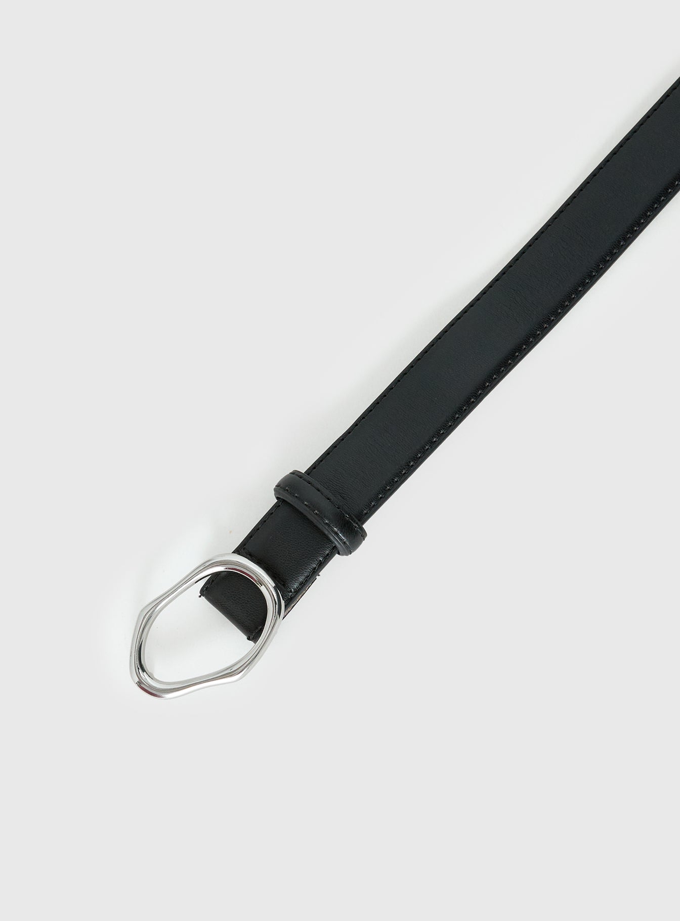 Elenna Faux Leather Belt Black / Silver - Image 3