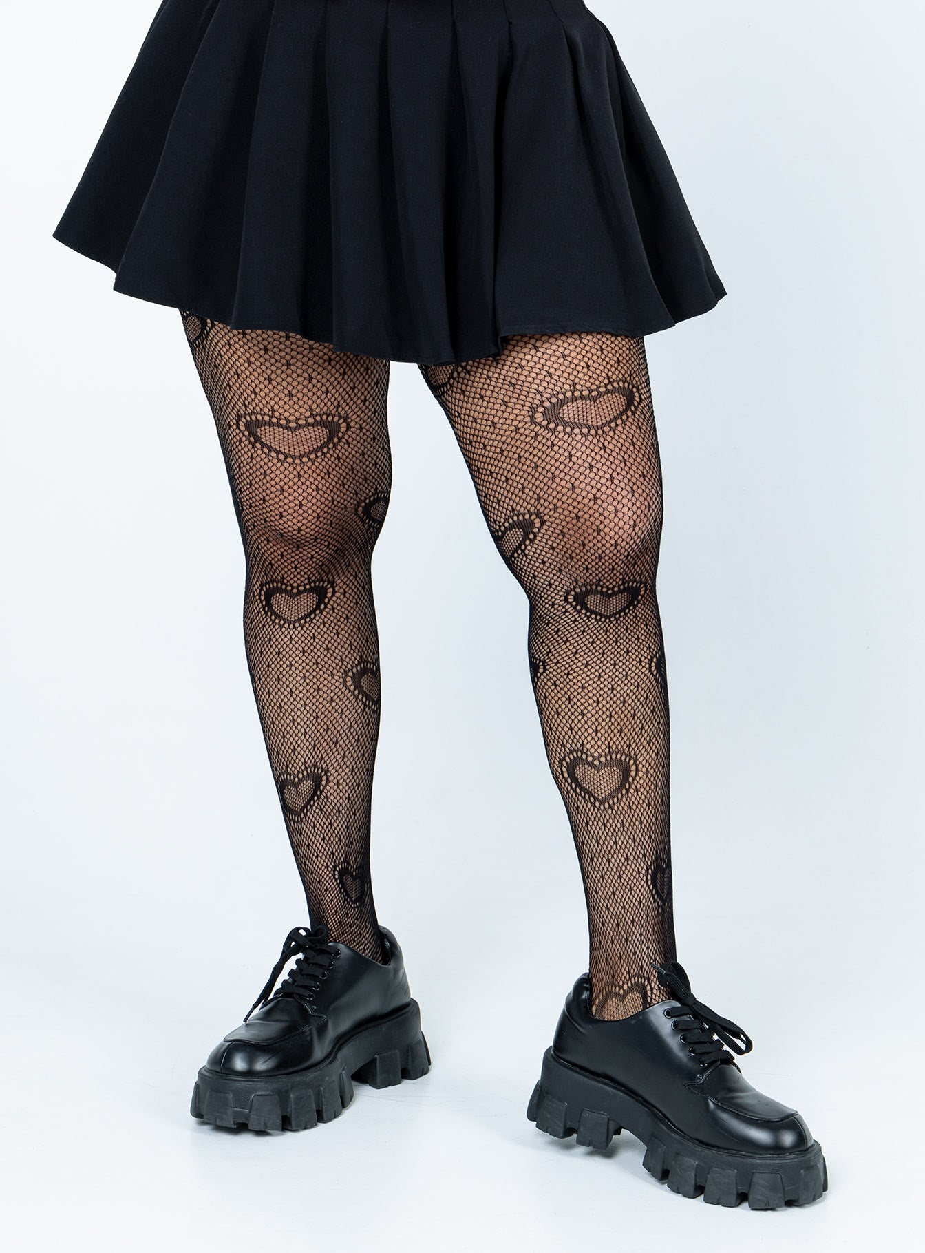 Alternative view of Heart Throb Stockings Black