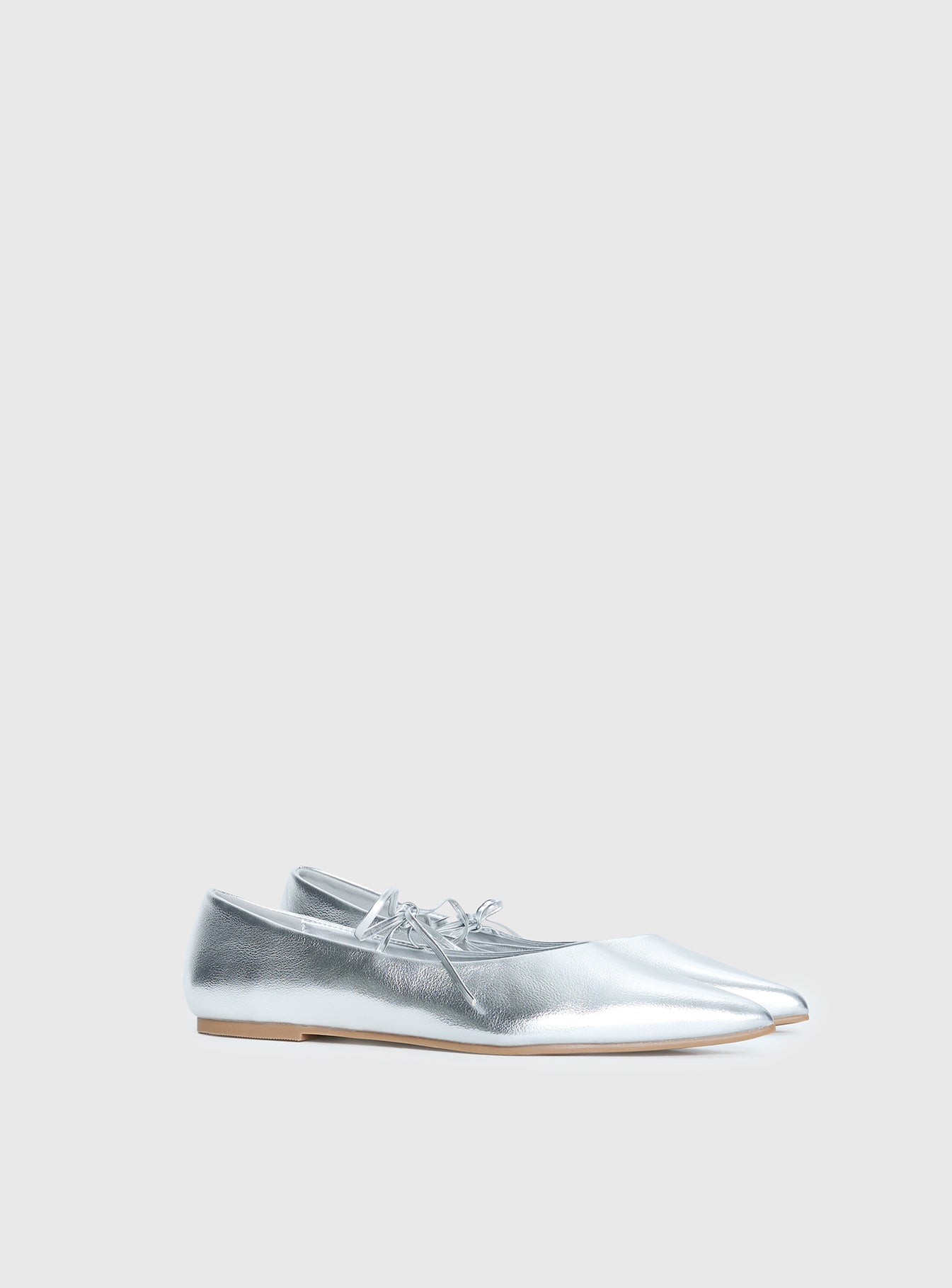 Alternative view of Billini Haruna Ballet Flats Silver Metallic