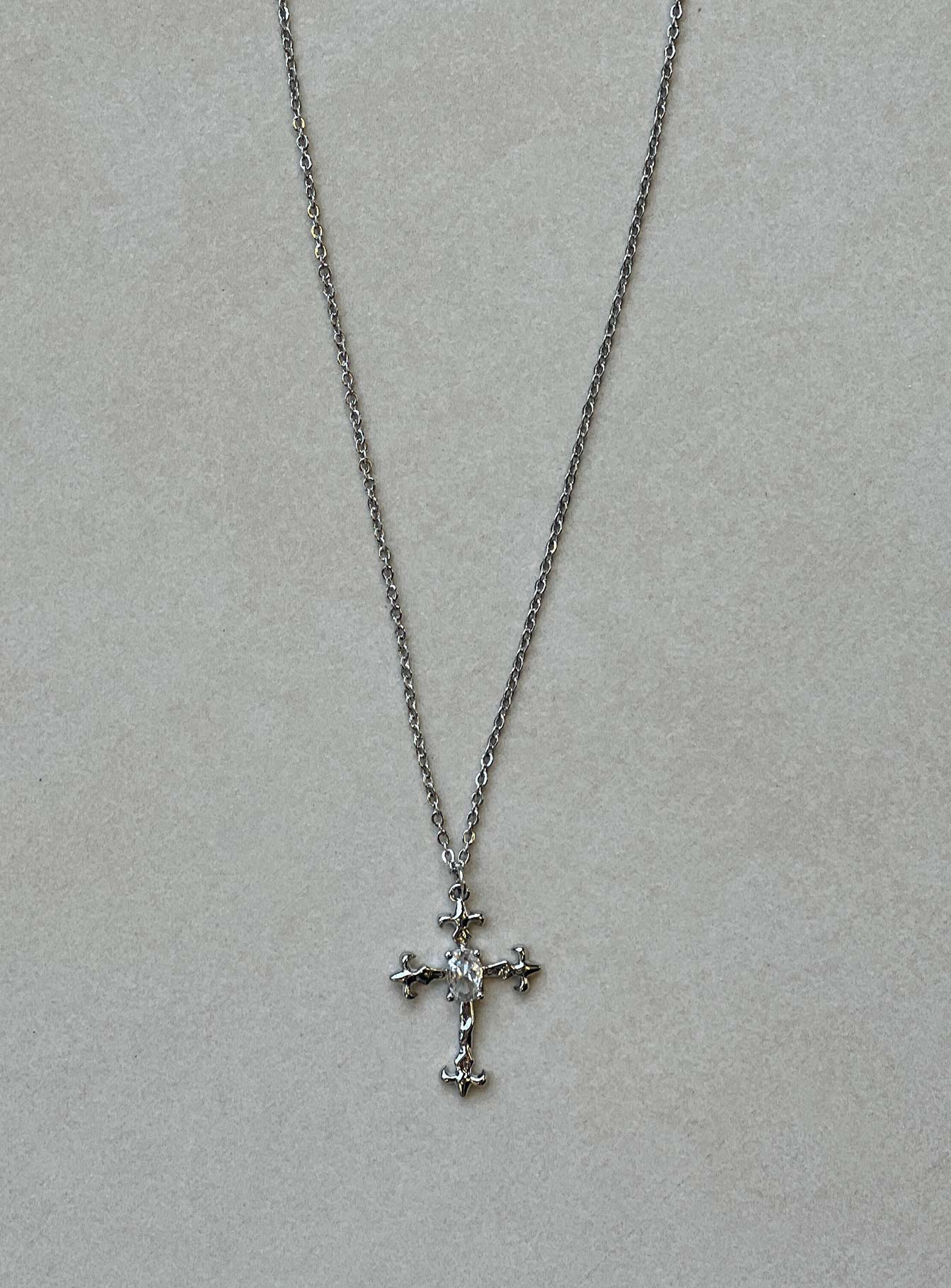 Alternative view of Brassie Necklace Silver