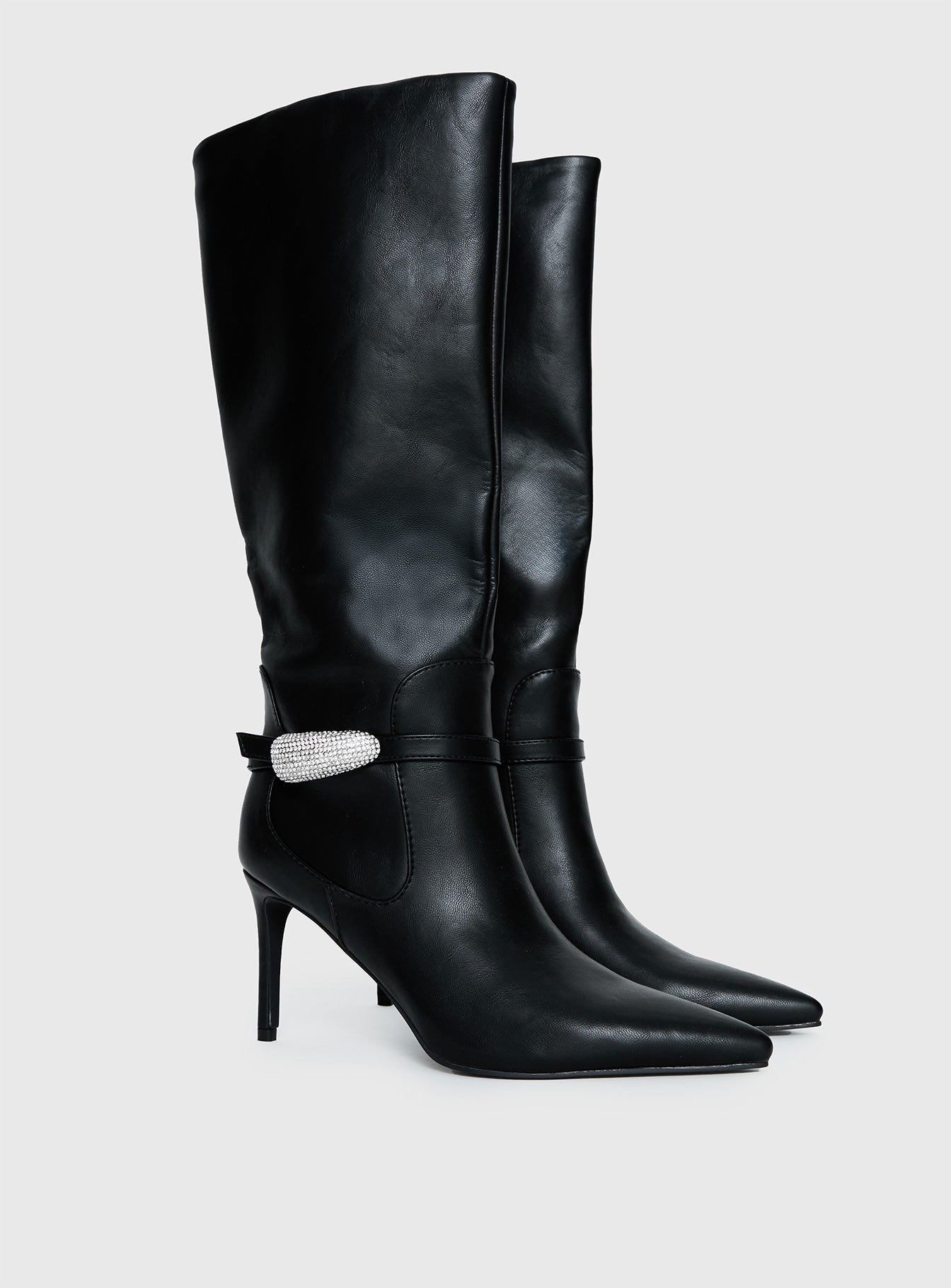 Alternative view of Billini Domineca Knee High Heeled Boots Black