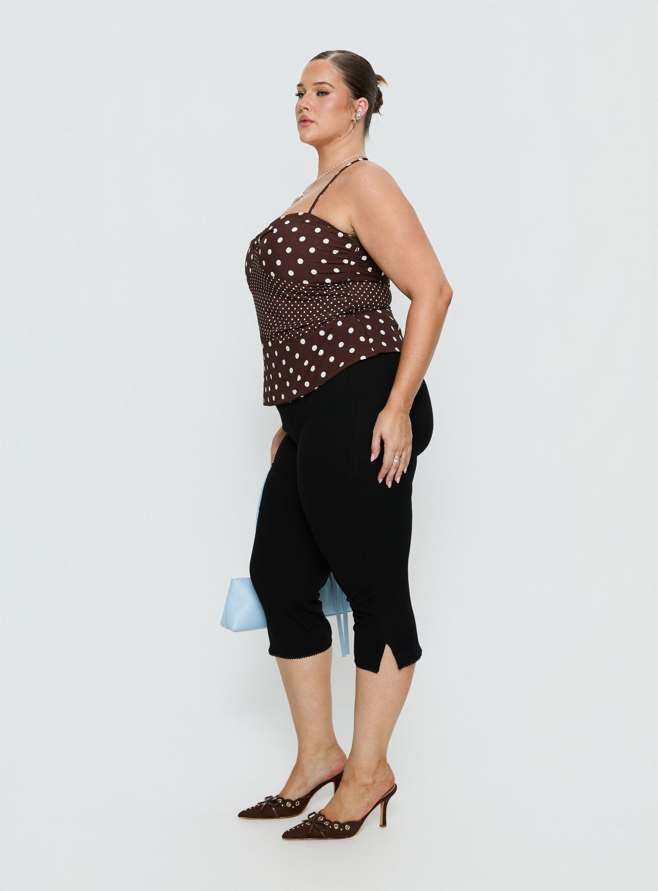 Baseline Rib Capri Pants Black Curve - Image 4