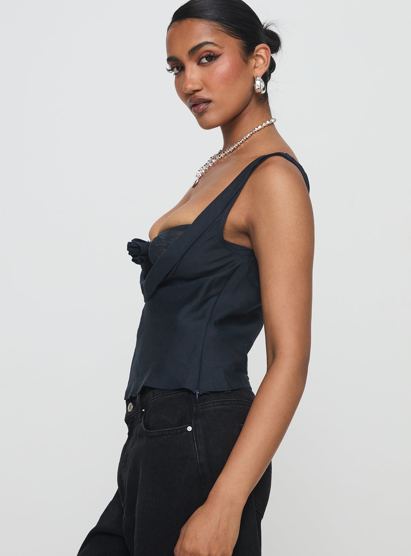 Delilah Top Navy - Image 4