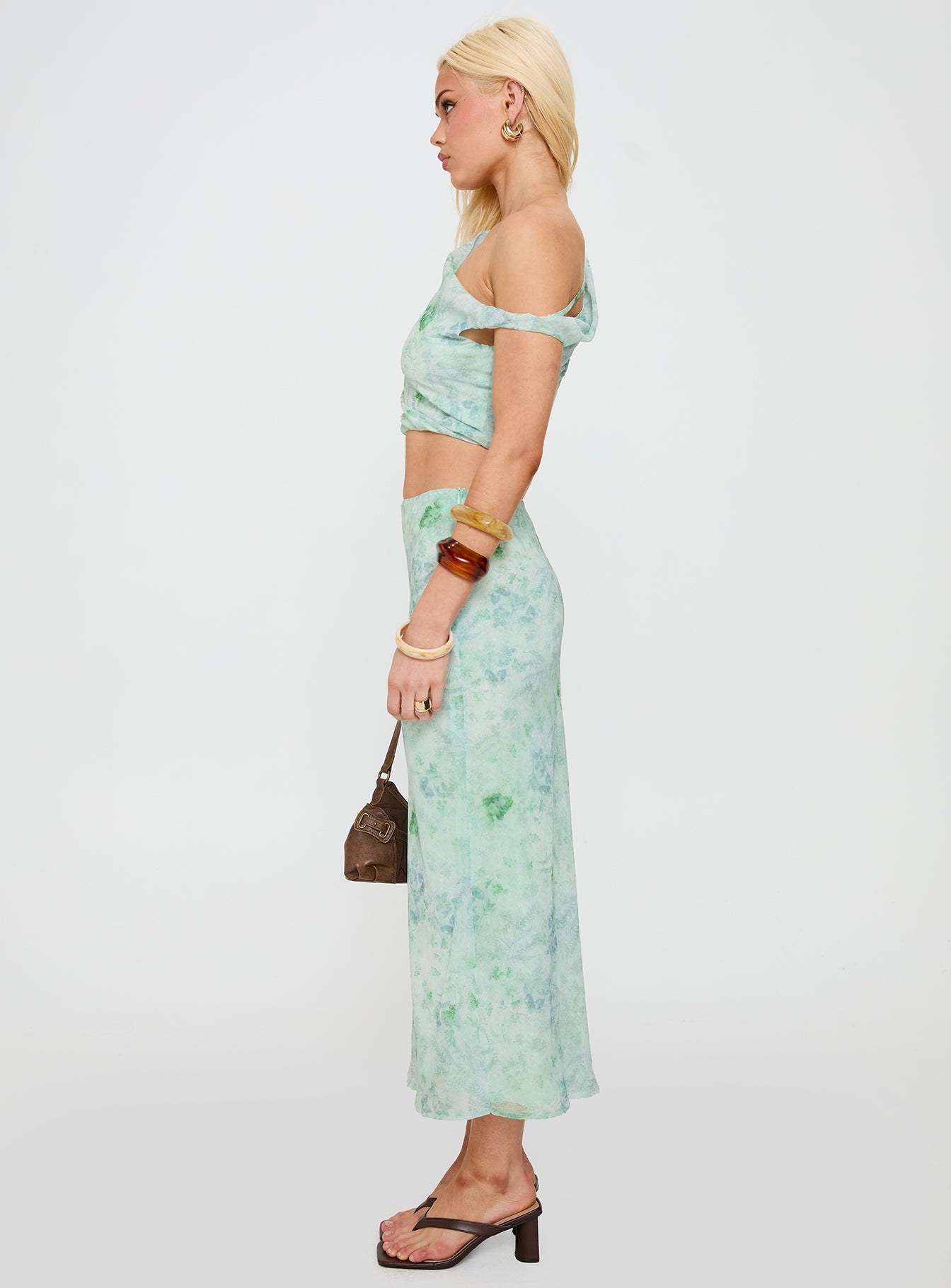 Devereaux One Shoulder Set Green - Image 4