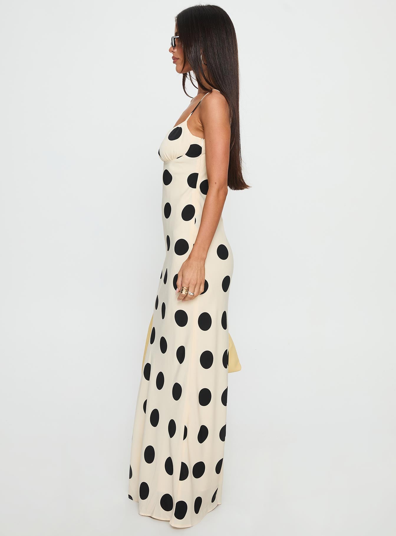 Avienna Maxi Dress Cream / Polka Dot - Image 4