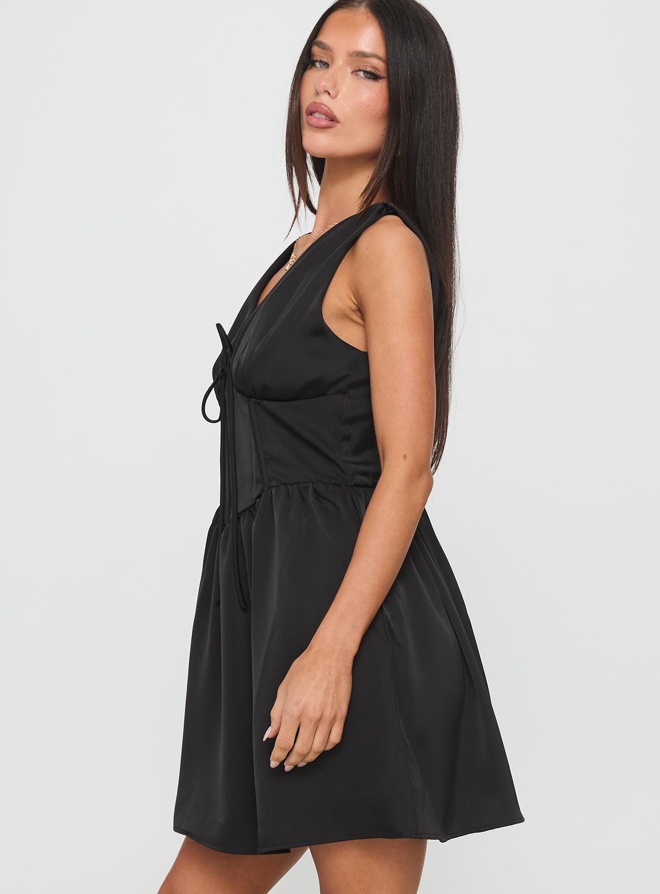 Alamere Mini Dress Black - Image 3