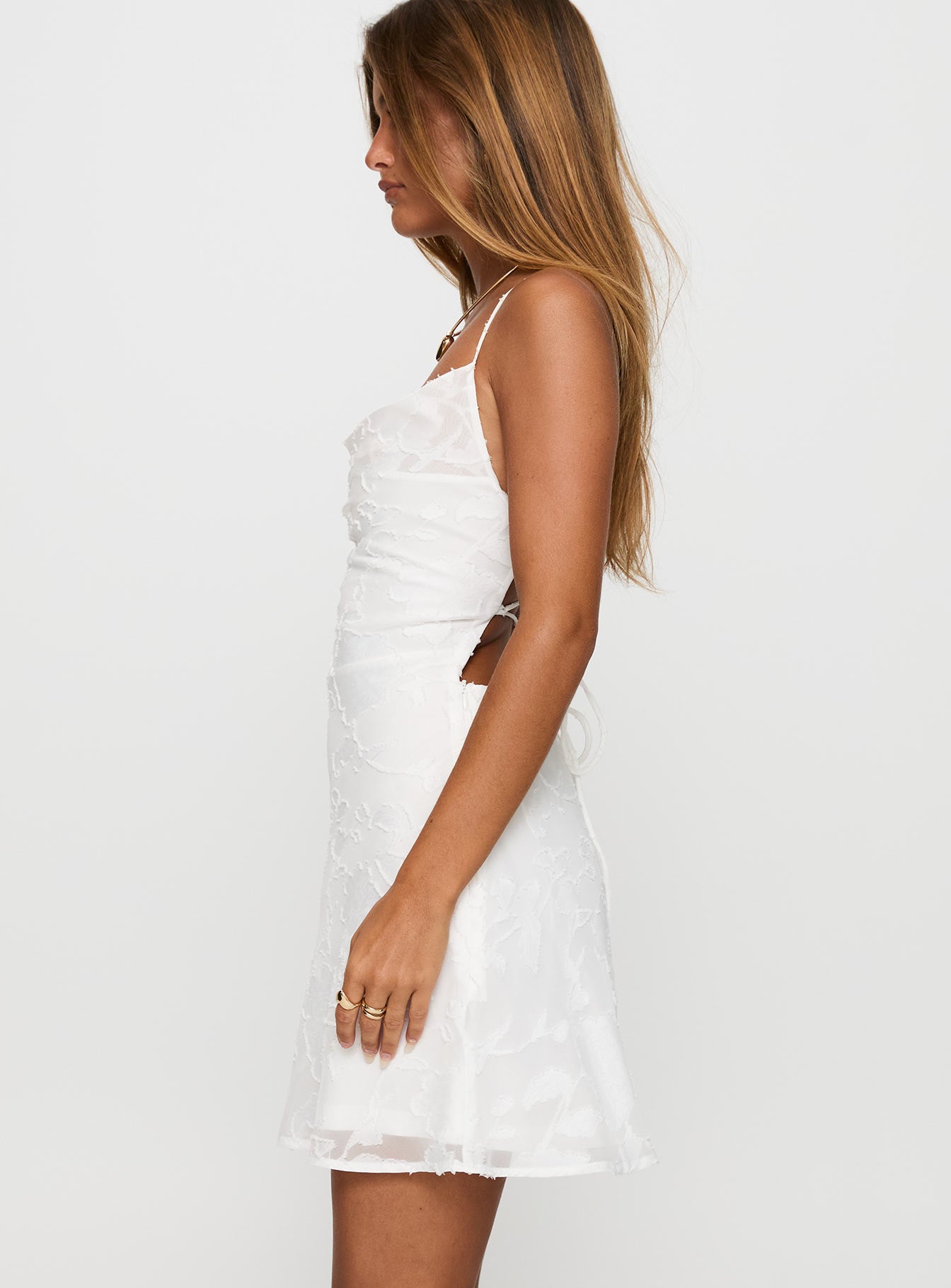 Celena Mini Dress White / Floral - Image 4