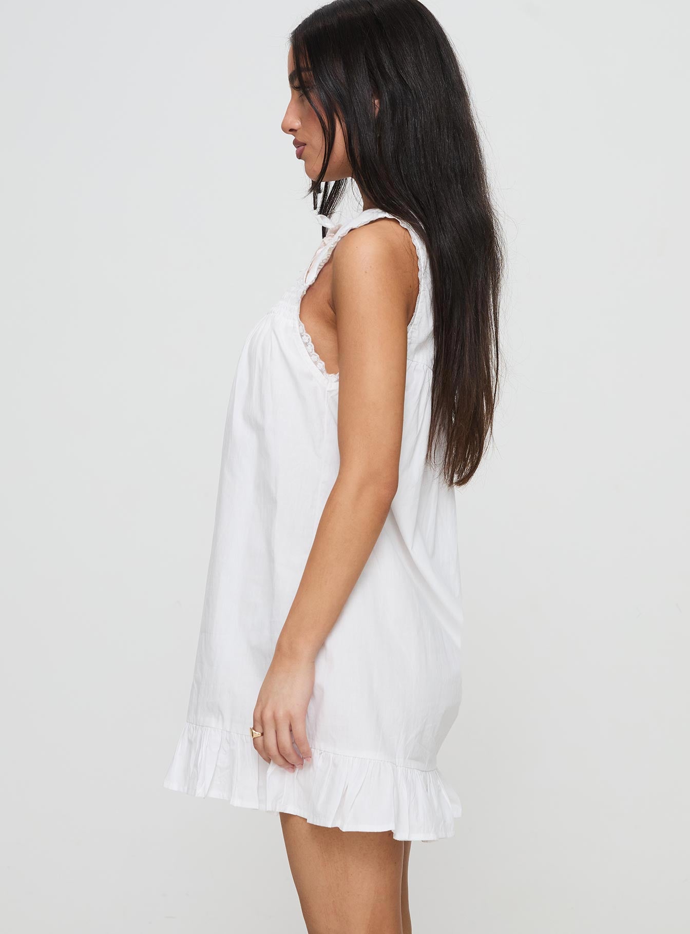 Lalita Mini Dress White - Image 4