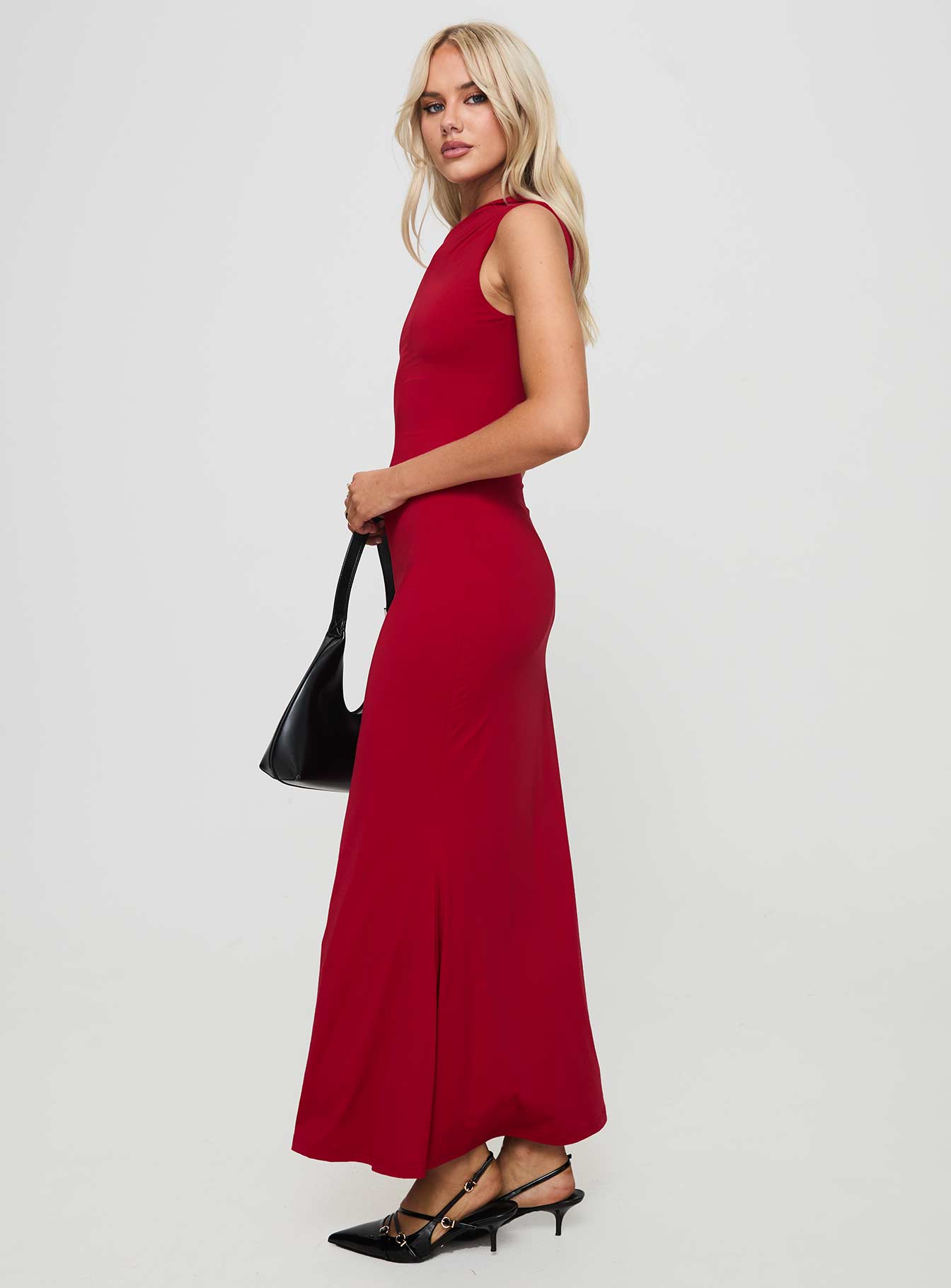 Beller Maxi Dress Red - Image 4