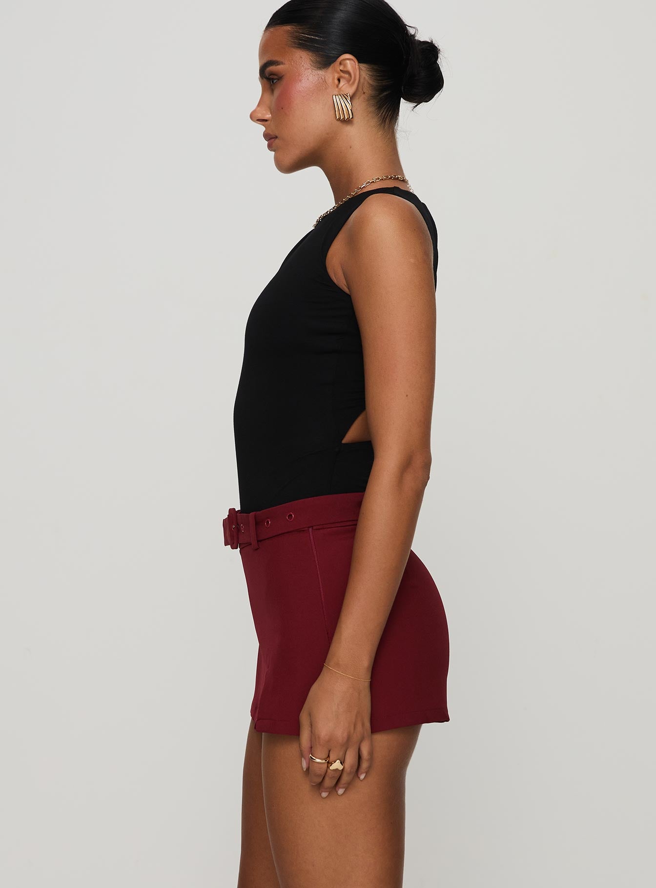 Centre Stage Cut Out Bodysuit Black - Image 3