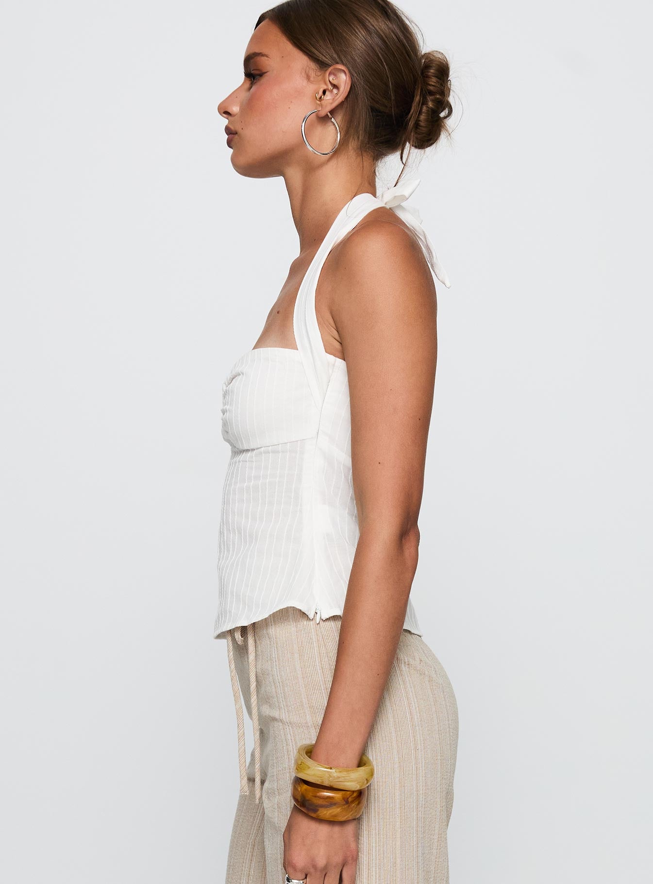Isabetta Halter Top White - Image 4