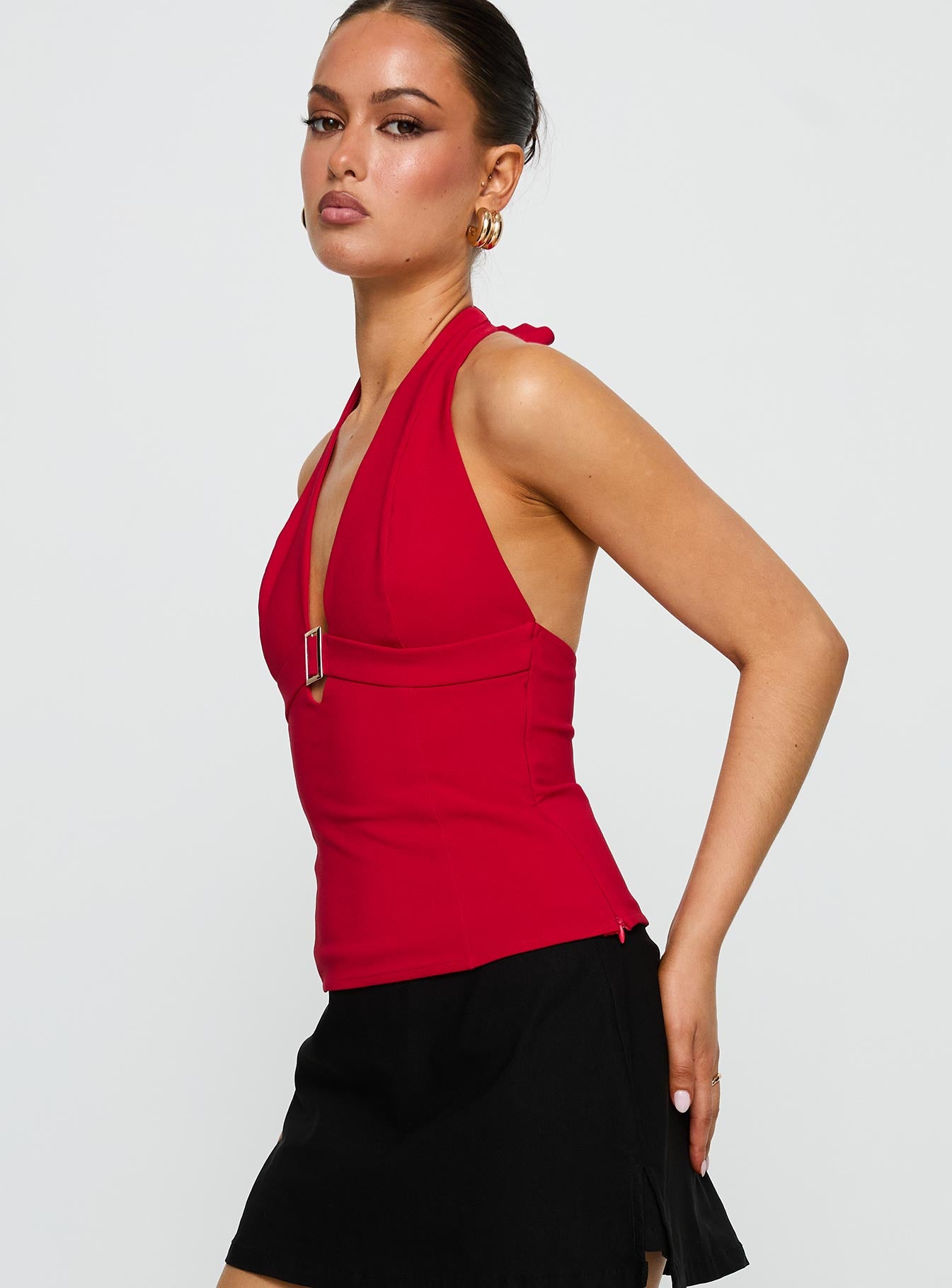 In Your Life Halter Top Red - Image 4
