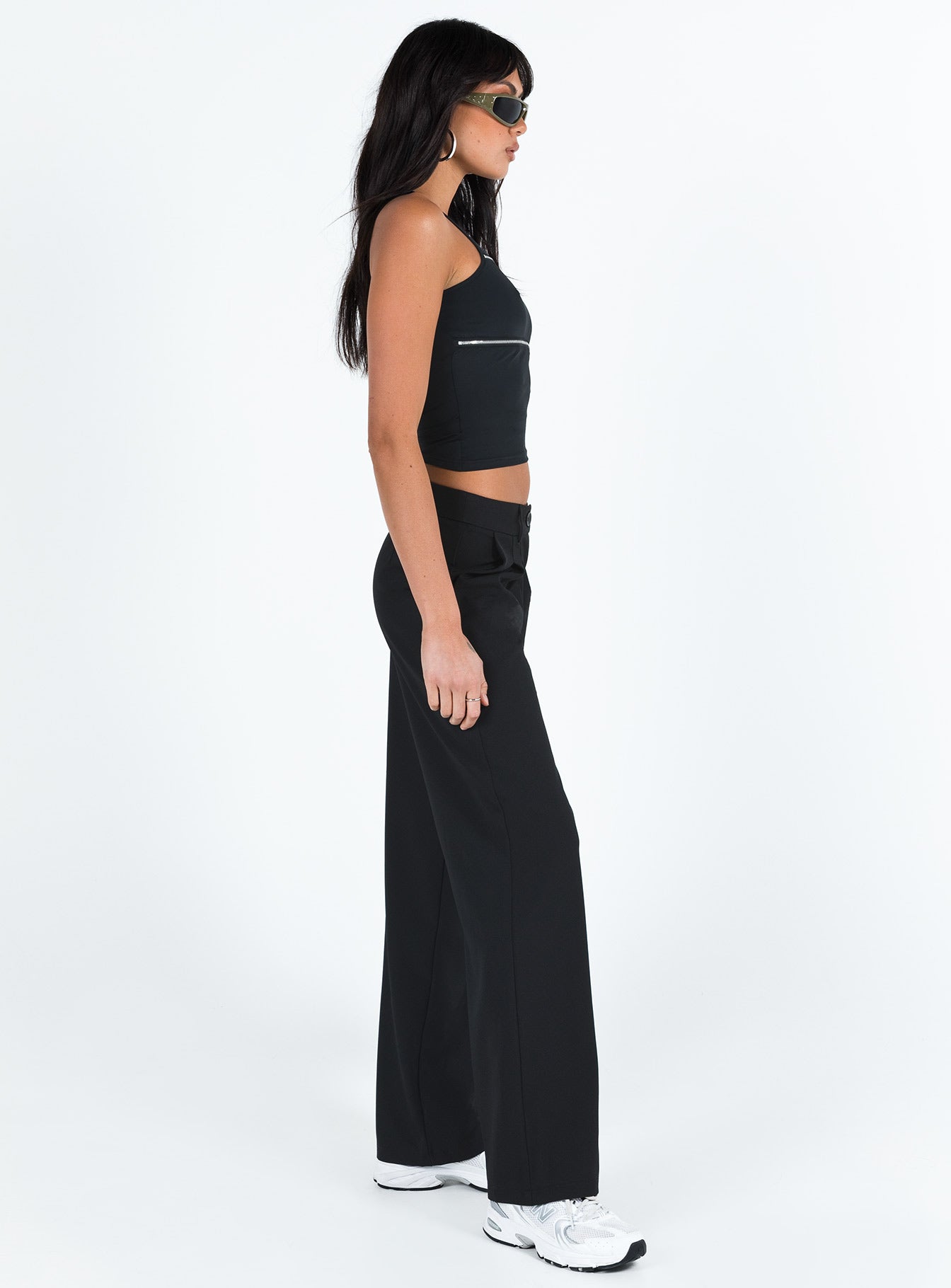 Archie Low Rise Pants Black - Image 4