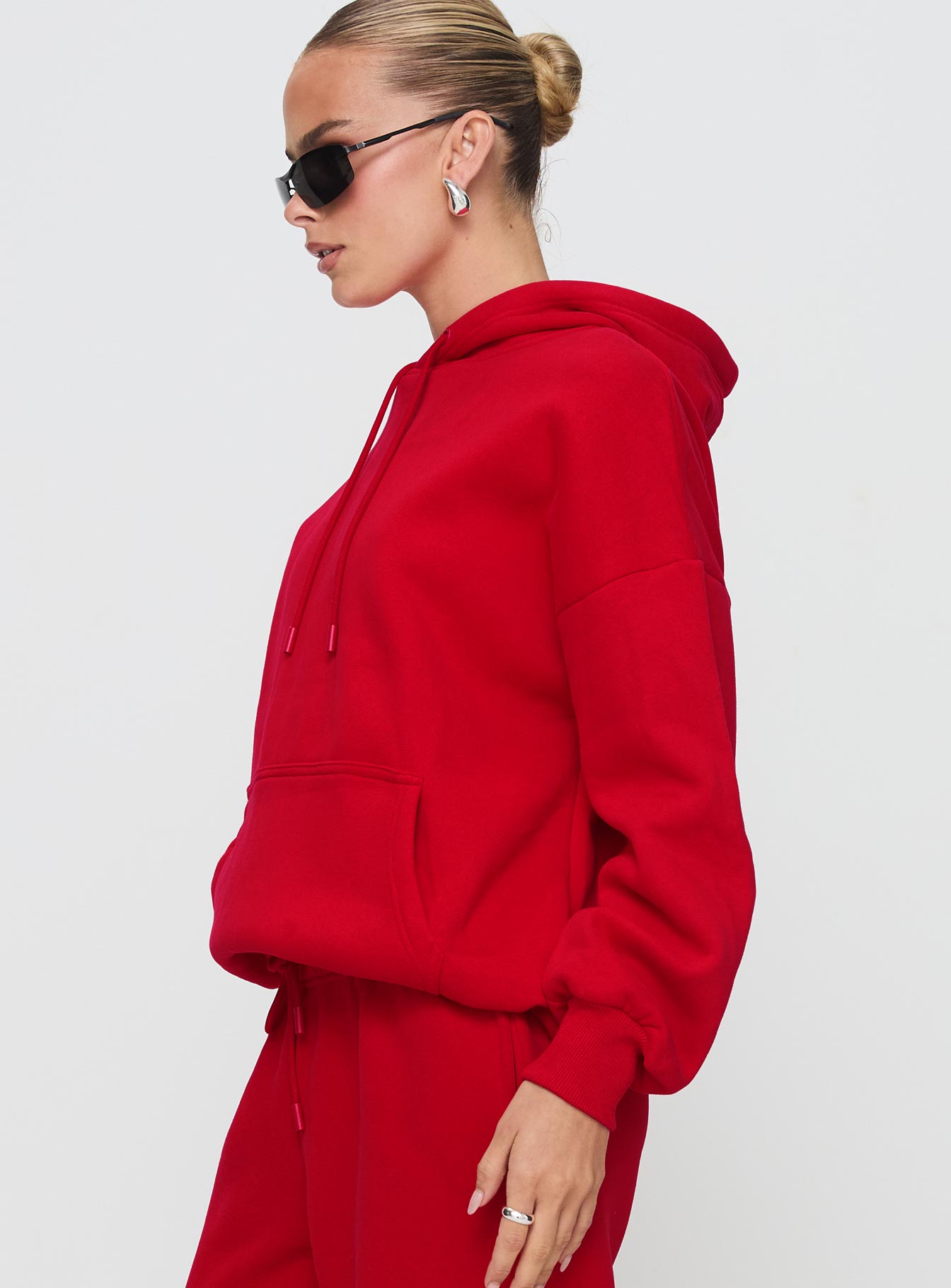 Dream Fleece Classic Hoodie Red - Image 4
