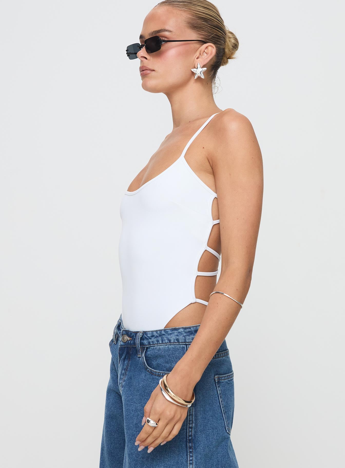 All Tied Up Bodysuit White - Image 4