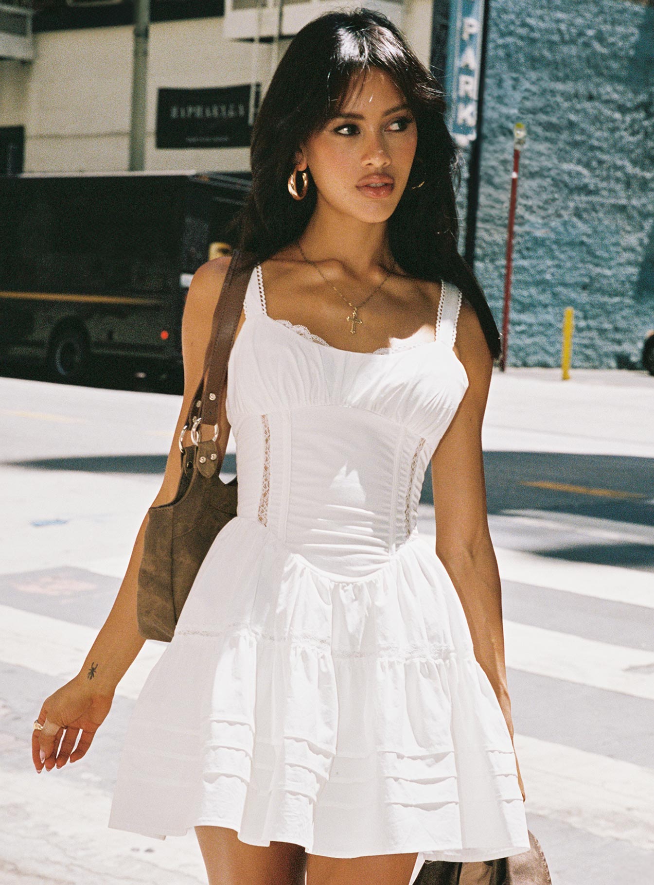 Cuppa Mini Dress White - Image 10