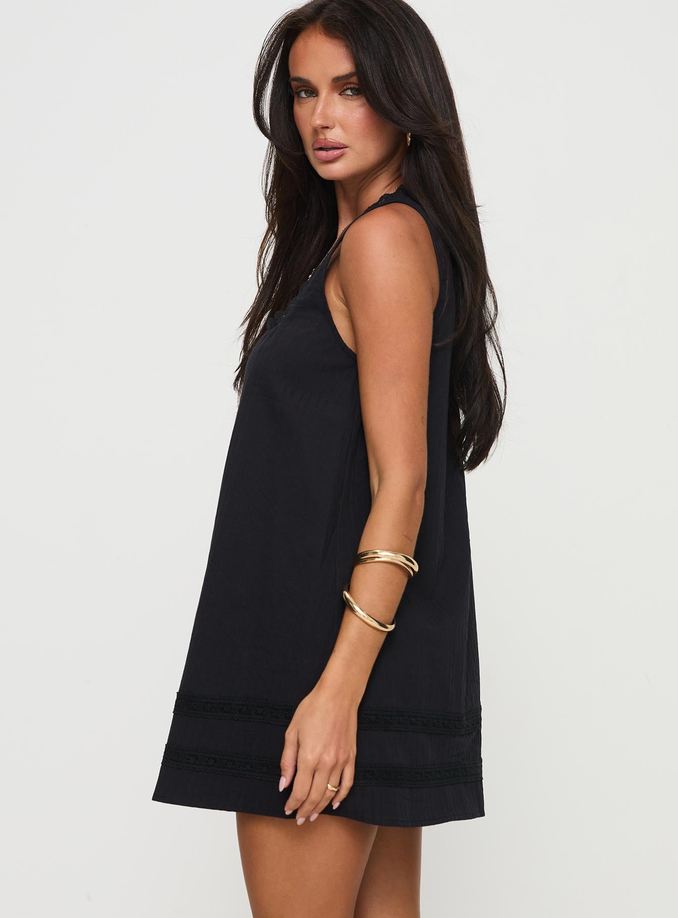 Alanah Mini Dress Black Tall - Image 4