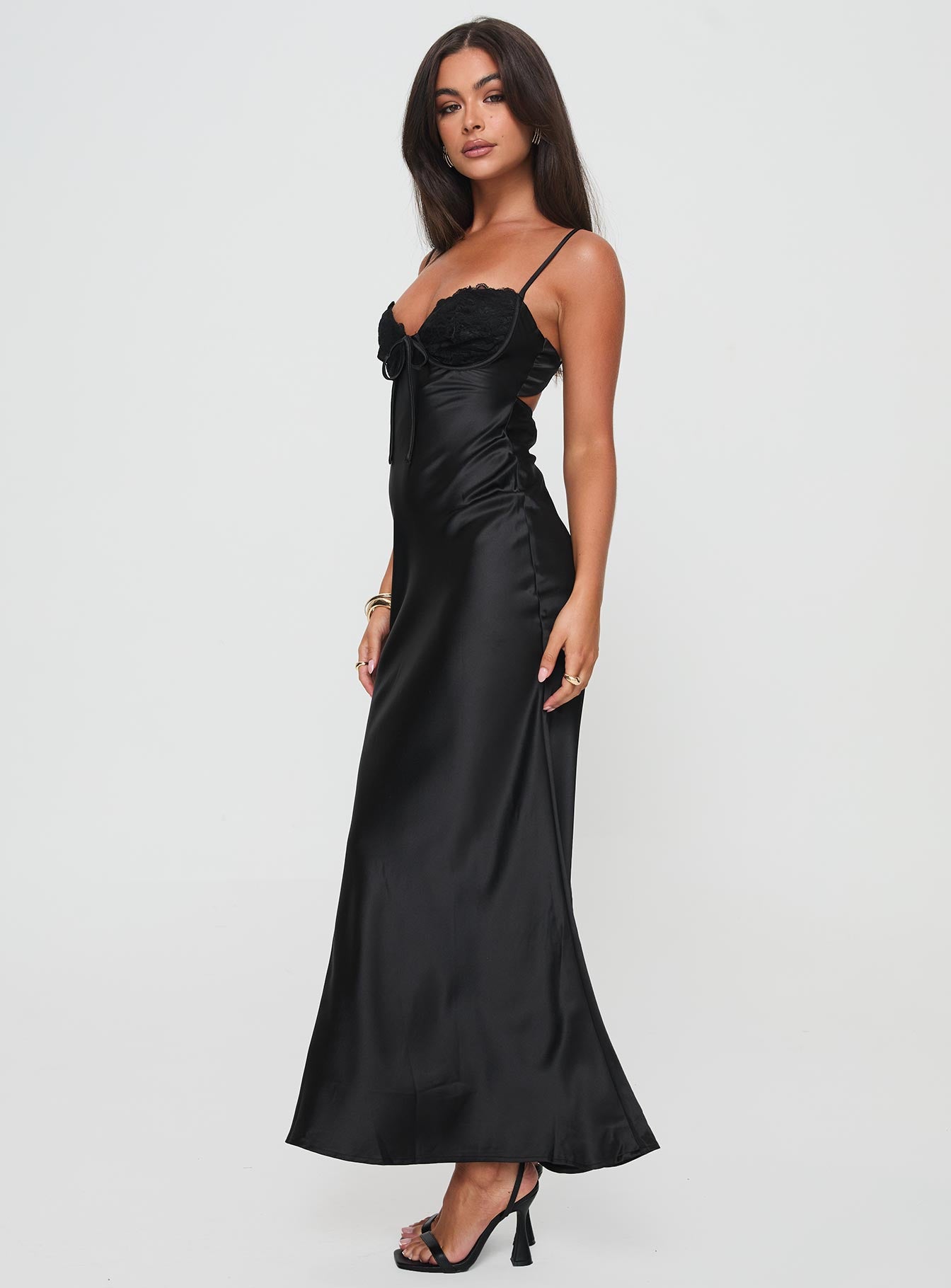Fadyen Bias Cut Maxi Dress Black - Image 3