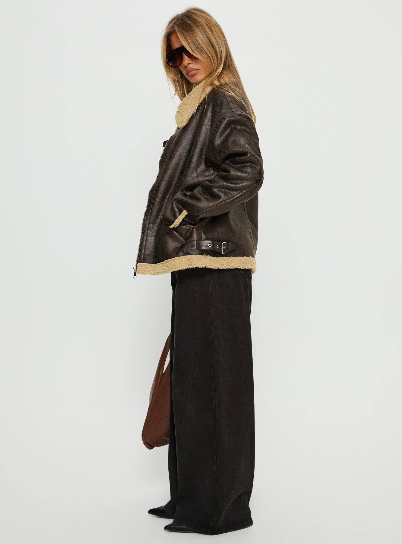 Benetta Collared Jacket Brown - Image 4