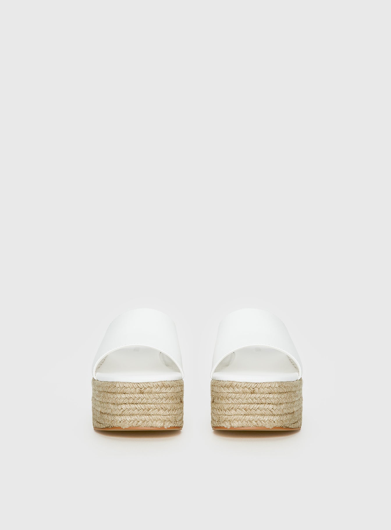 Arton Espadrille Platform Sandals White - Image 4