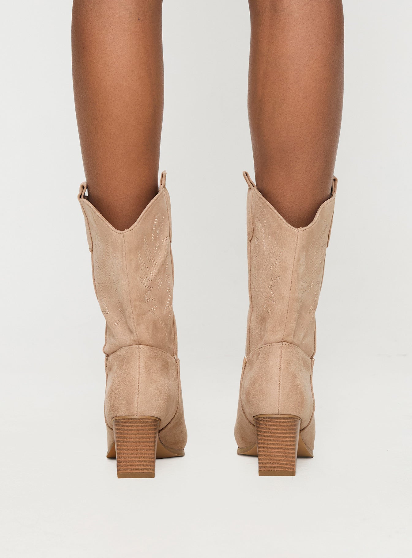 Jessie Cowboy Boots Beige - Image 4