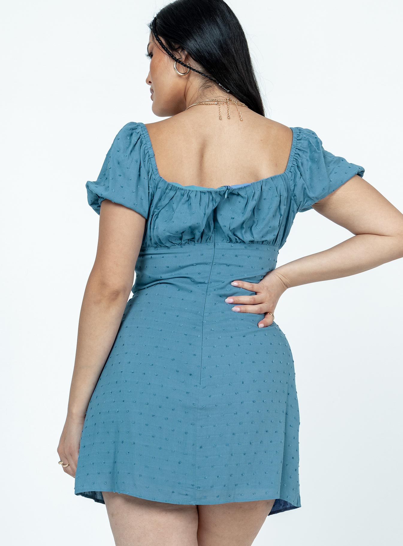 Fauci Mini Dress Navy - Image 4