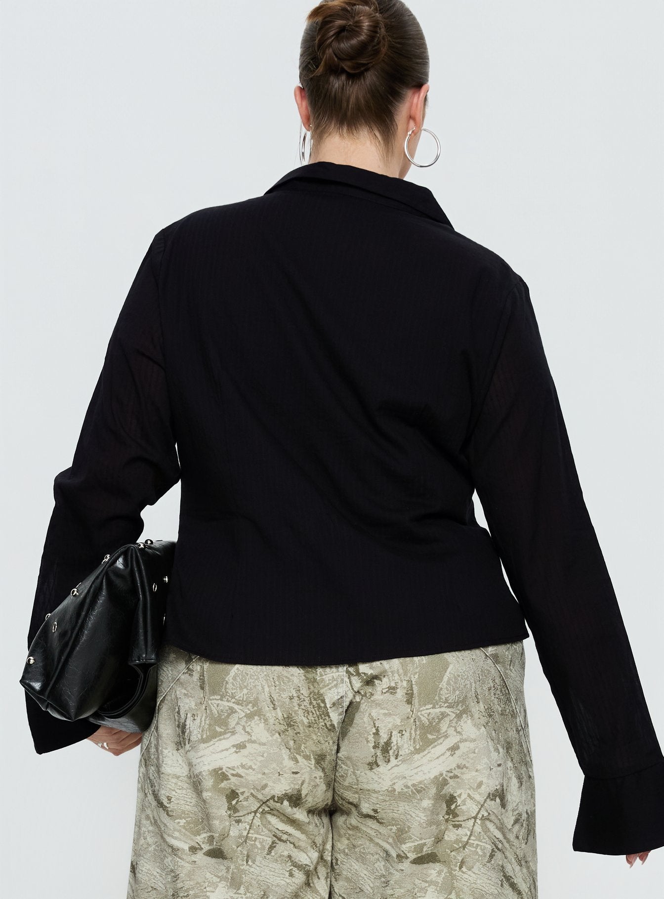 Elowenn Long Sleeve Top Black Curve - Image 5