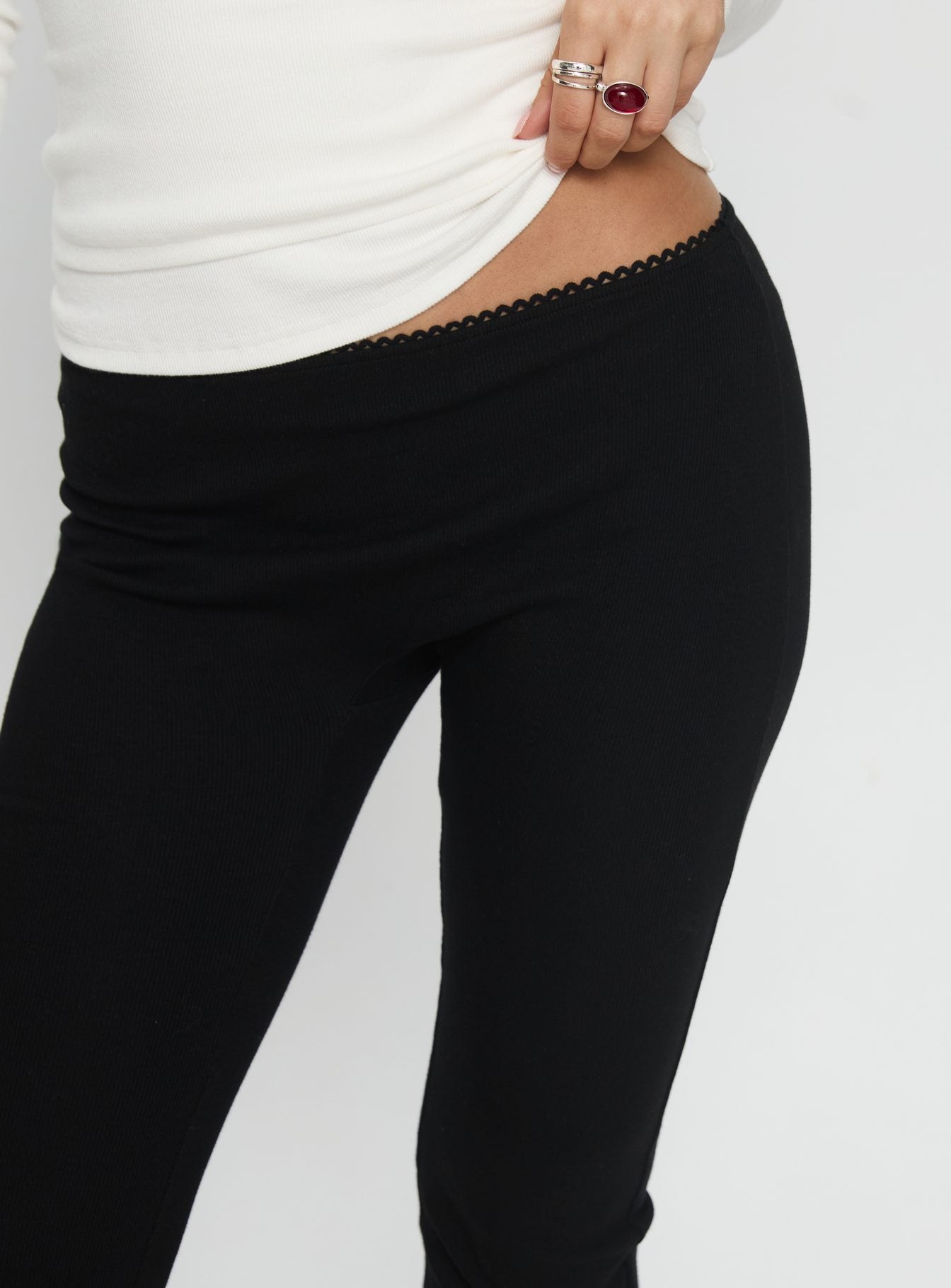Baseline Rib Capri Pants Black Tall - Image 6