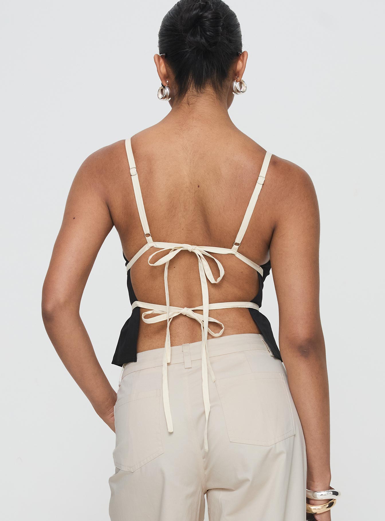 Daxon Top Black / Cream - Image 5