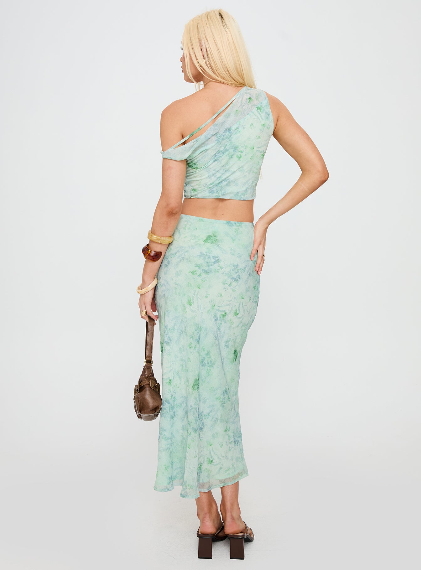 Devereaux One Shoulder Set Green - Image 5